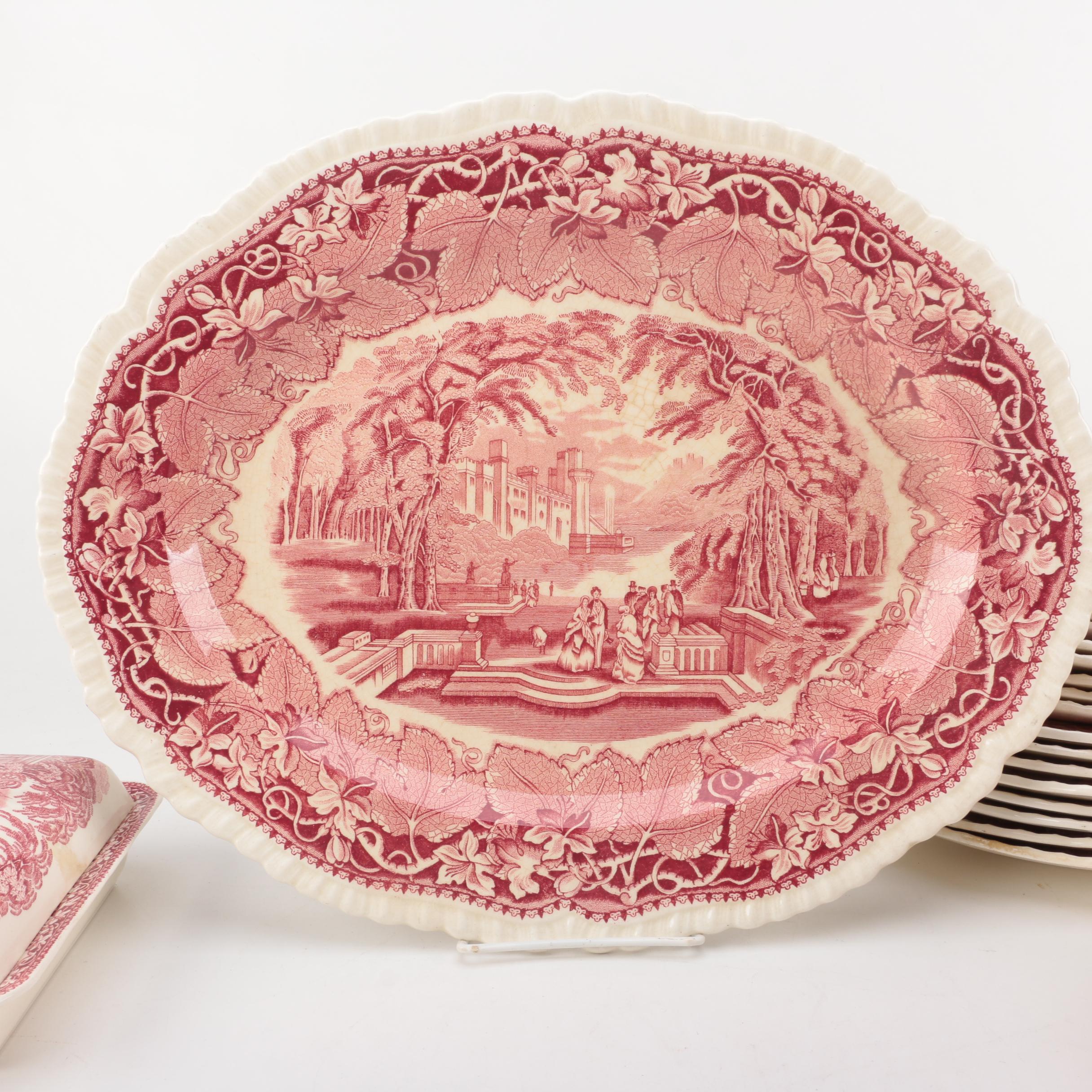 Mason's "Vista Pink" Tableware