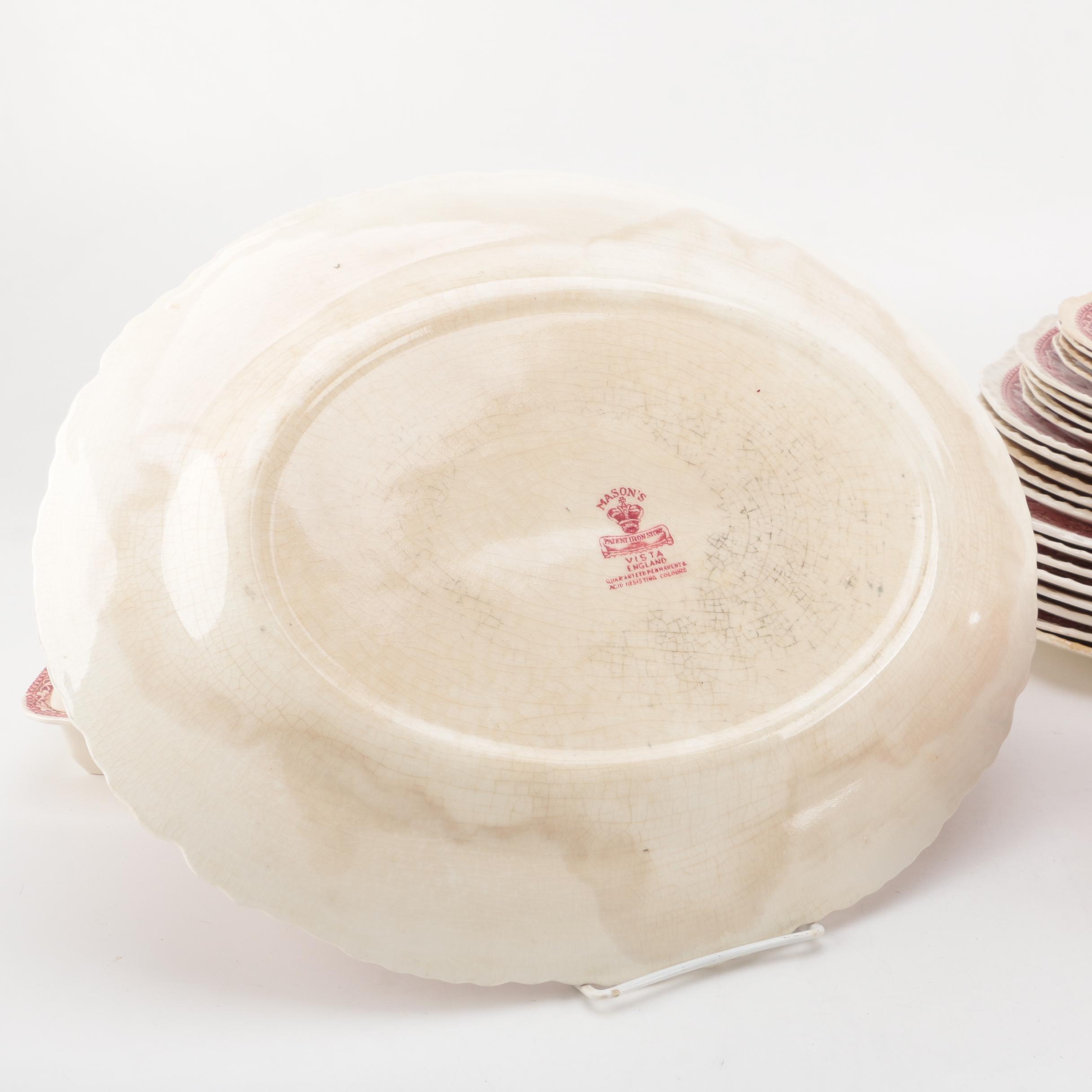 Mason's "Vista Pink" Tableware