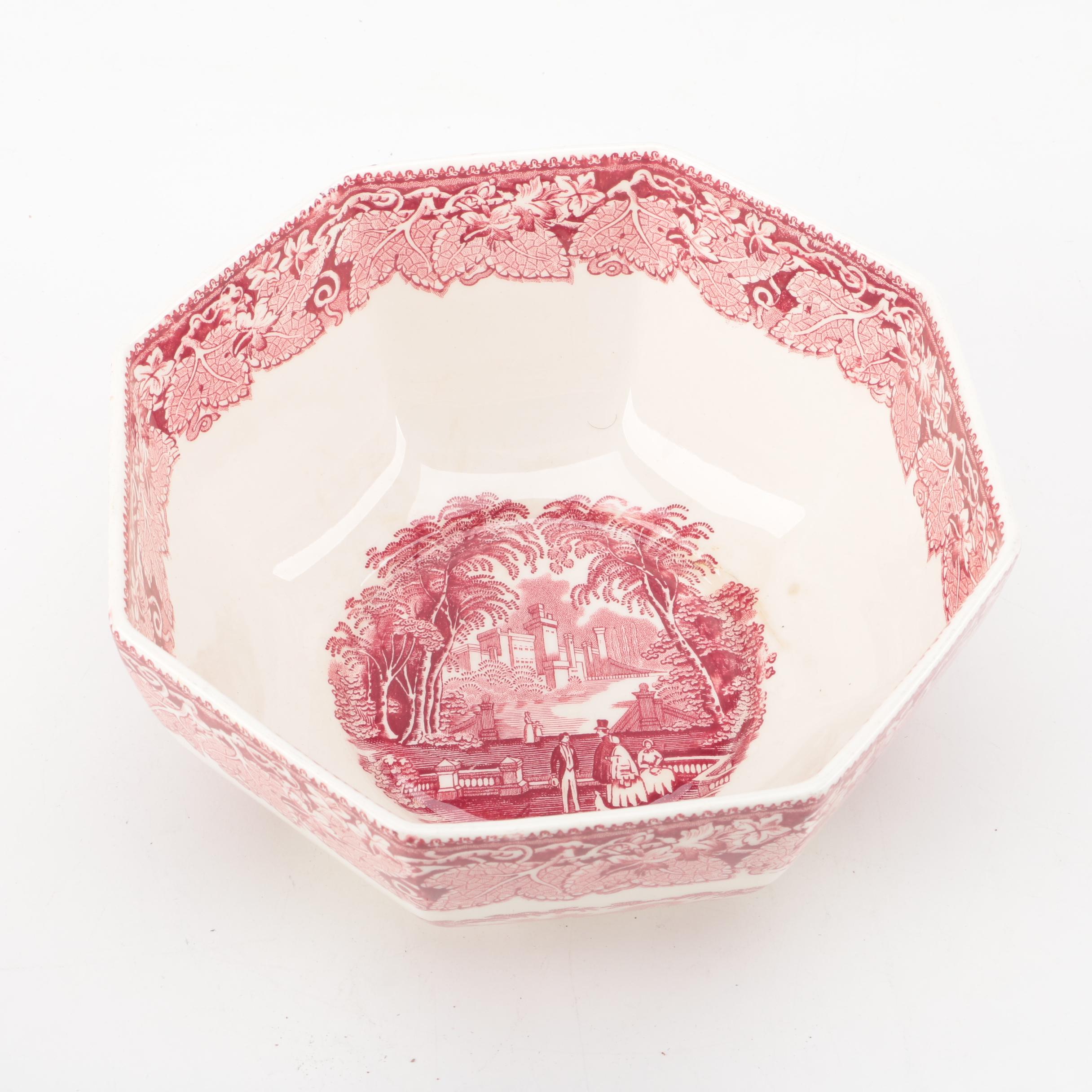 Mason's "Vista Pink" Tableware
