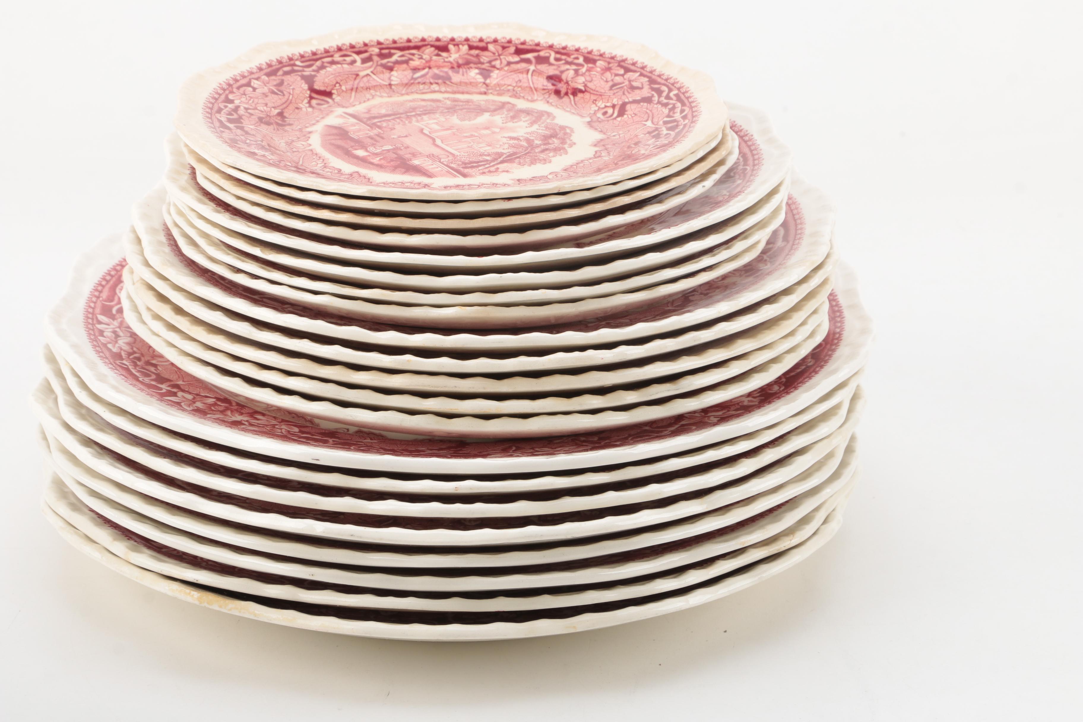 Mason's "Vista Pink" Tableware