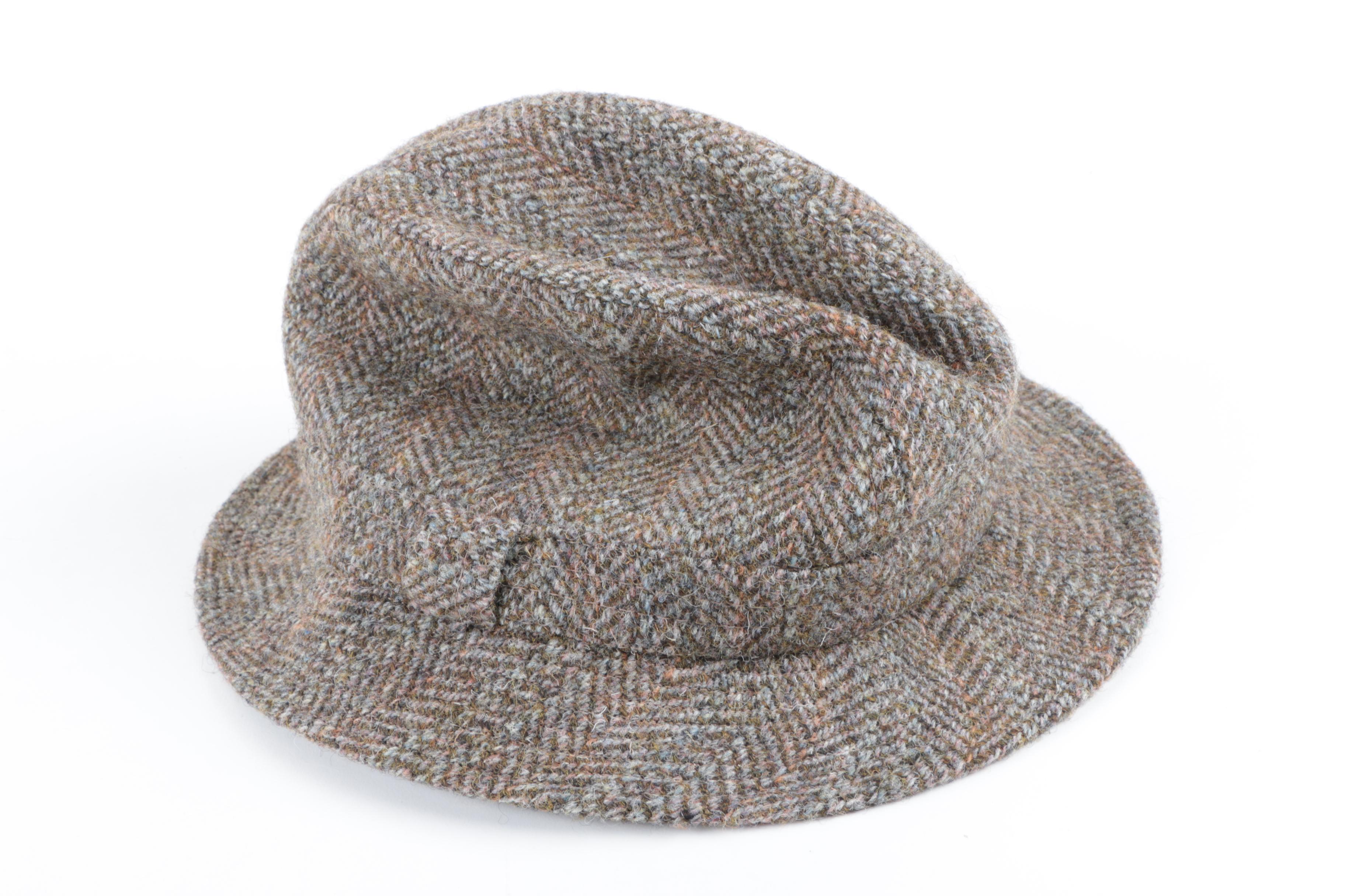 Men's Beaver Felt and Wool Hats Including Harris Tweed