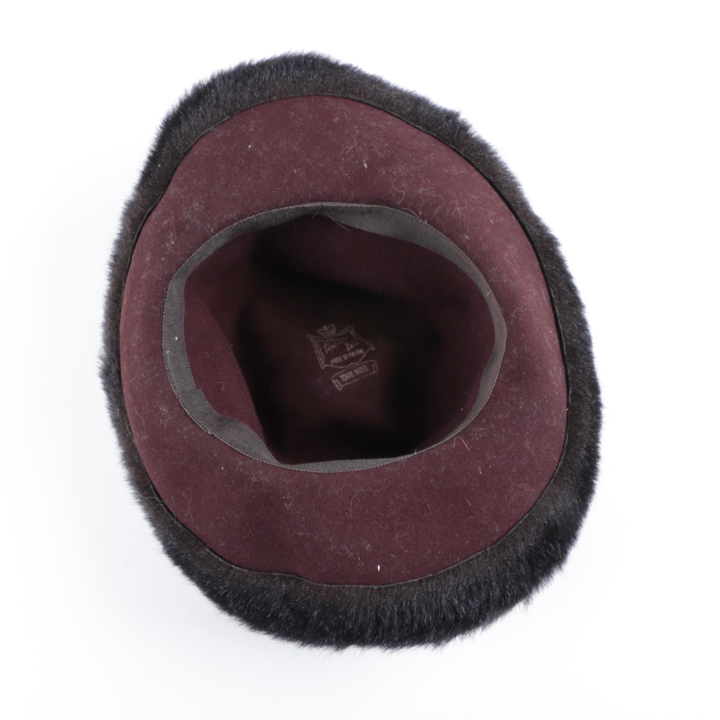 Men's Beaver Felt and Wool Hats Including Harris Tweed