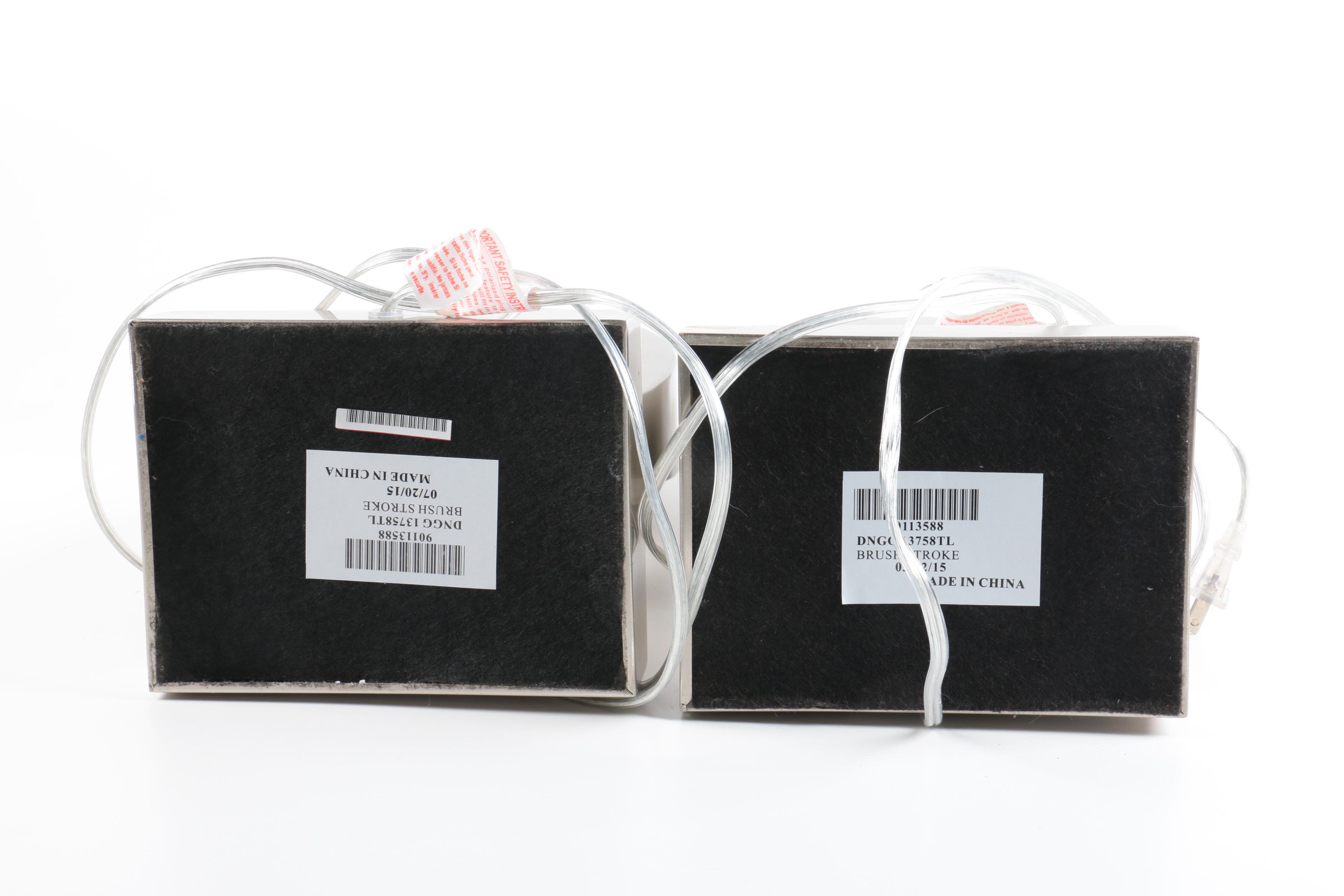 Contemporary Brushed Metal Table Lamps