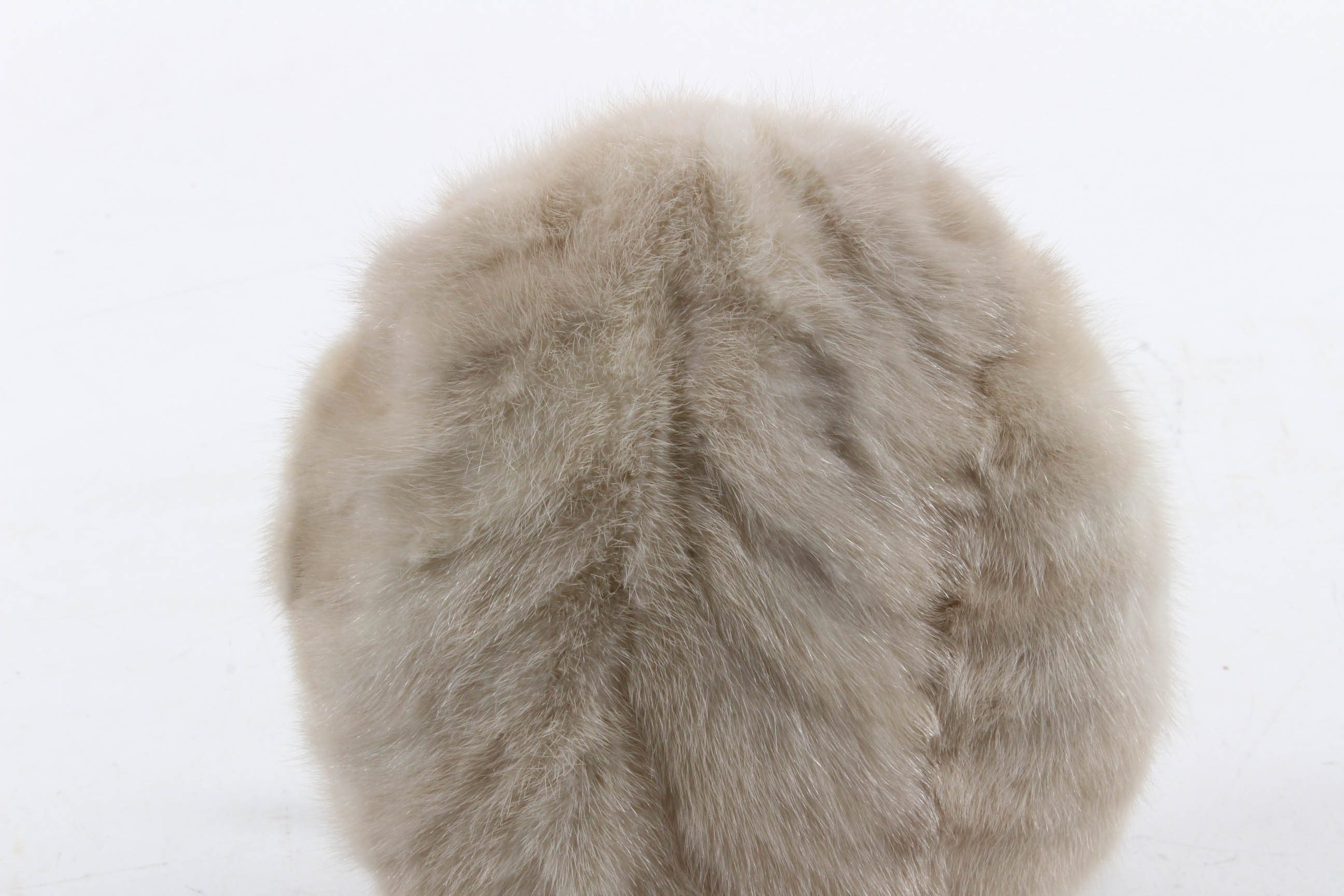 Vintage Platinum Mink Fur Hat