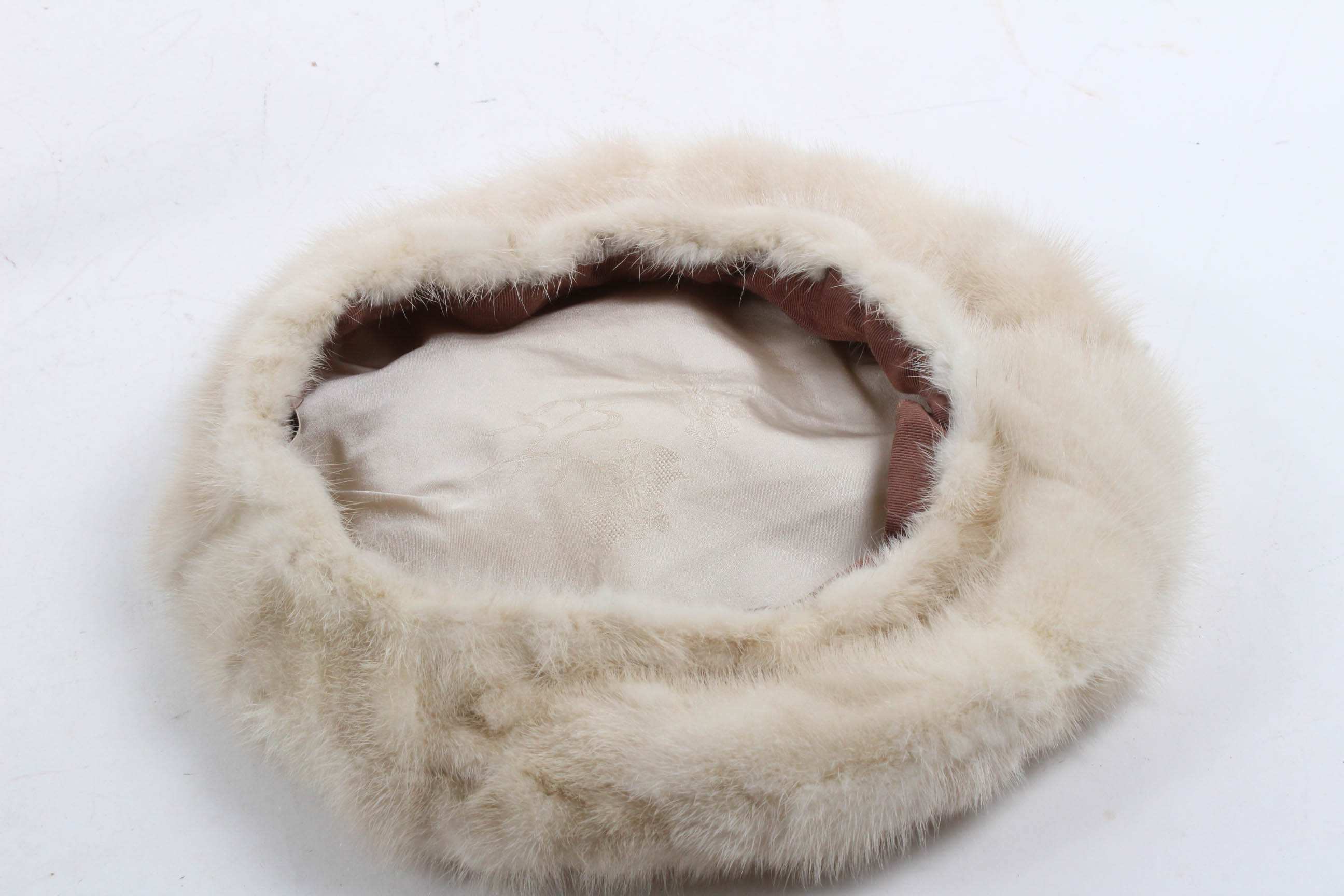Vintage Platinum Mink Fur Hat