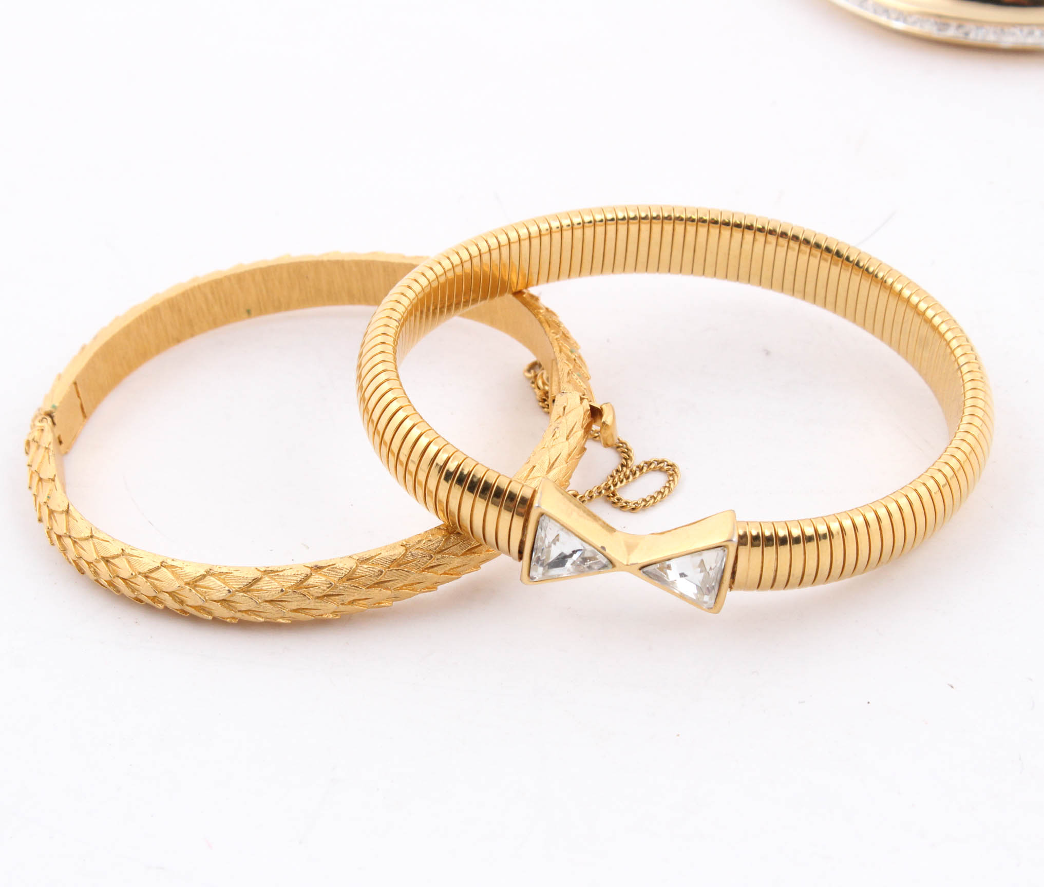 Gold Tone Bracelets Featuring Stella & Dot and Betsey Johnson