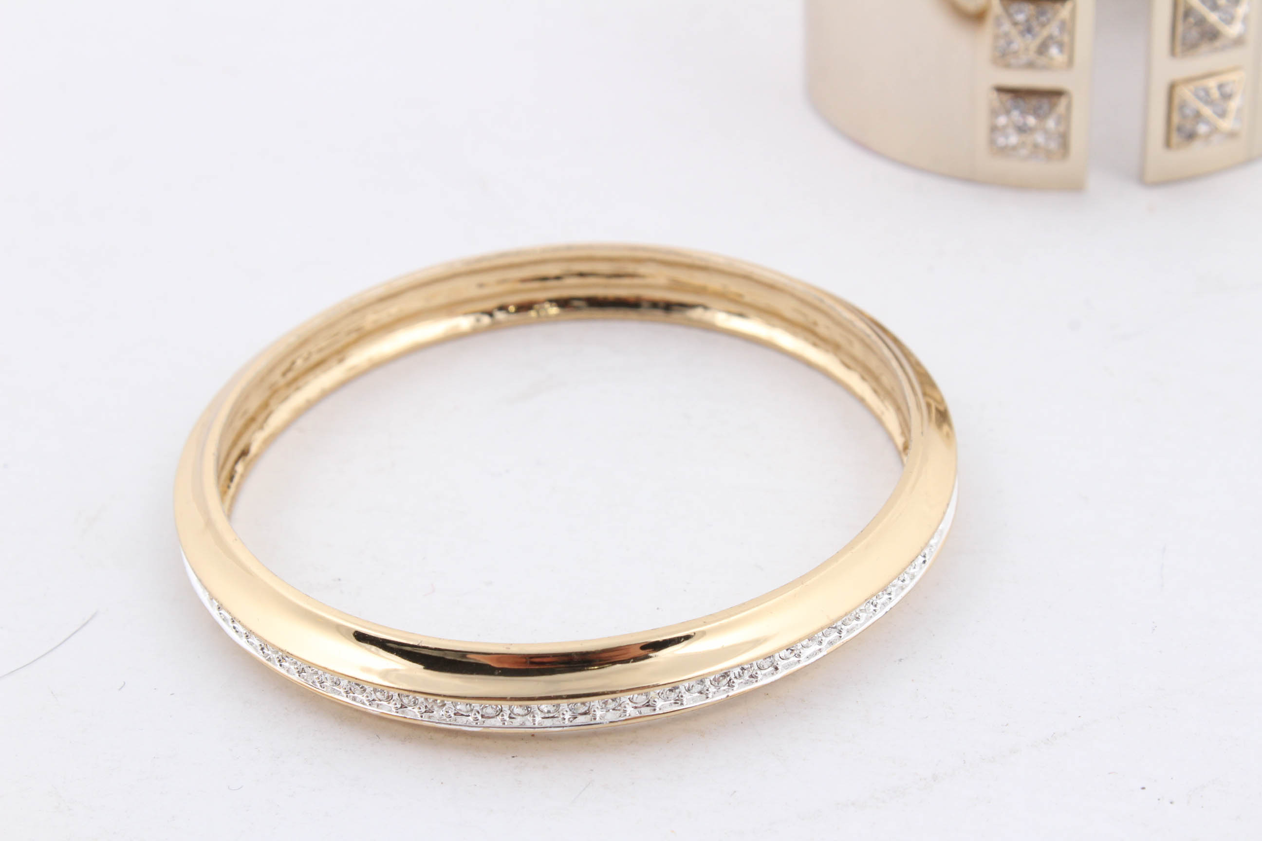 Gold Tone Bracelets Featuring Stella & Dot and Betsey Johnson