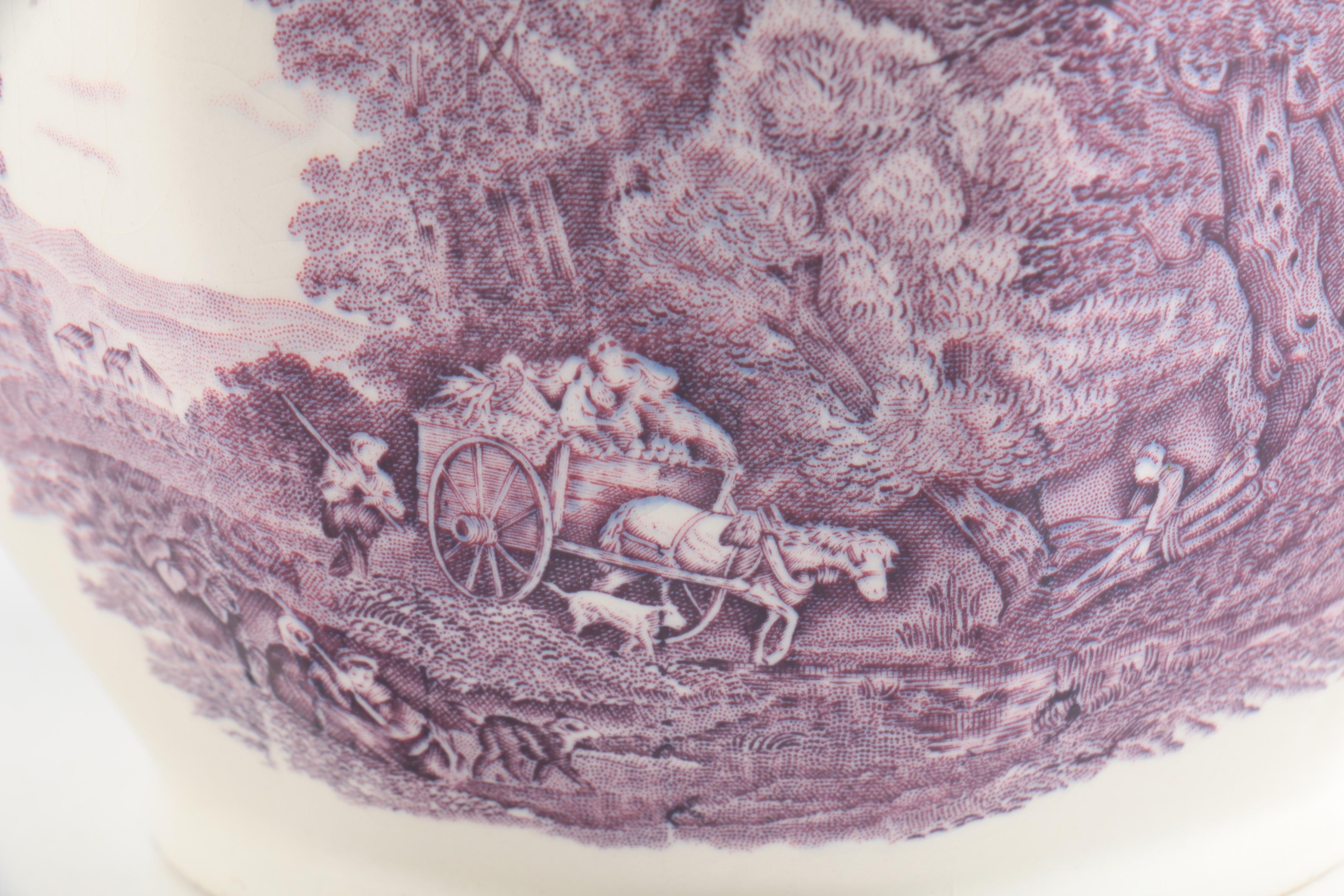 Royal Ardalt "Olde Staffordshire" Porcelain Pitcher