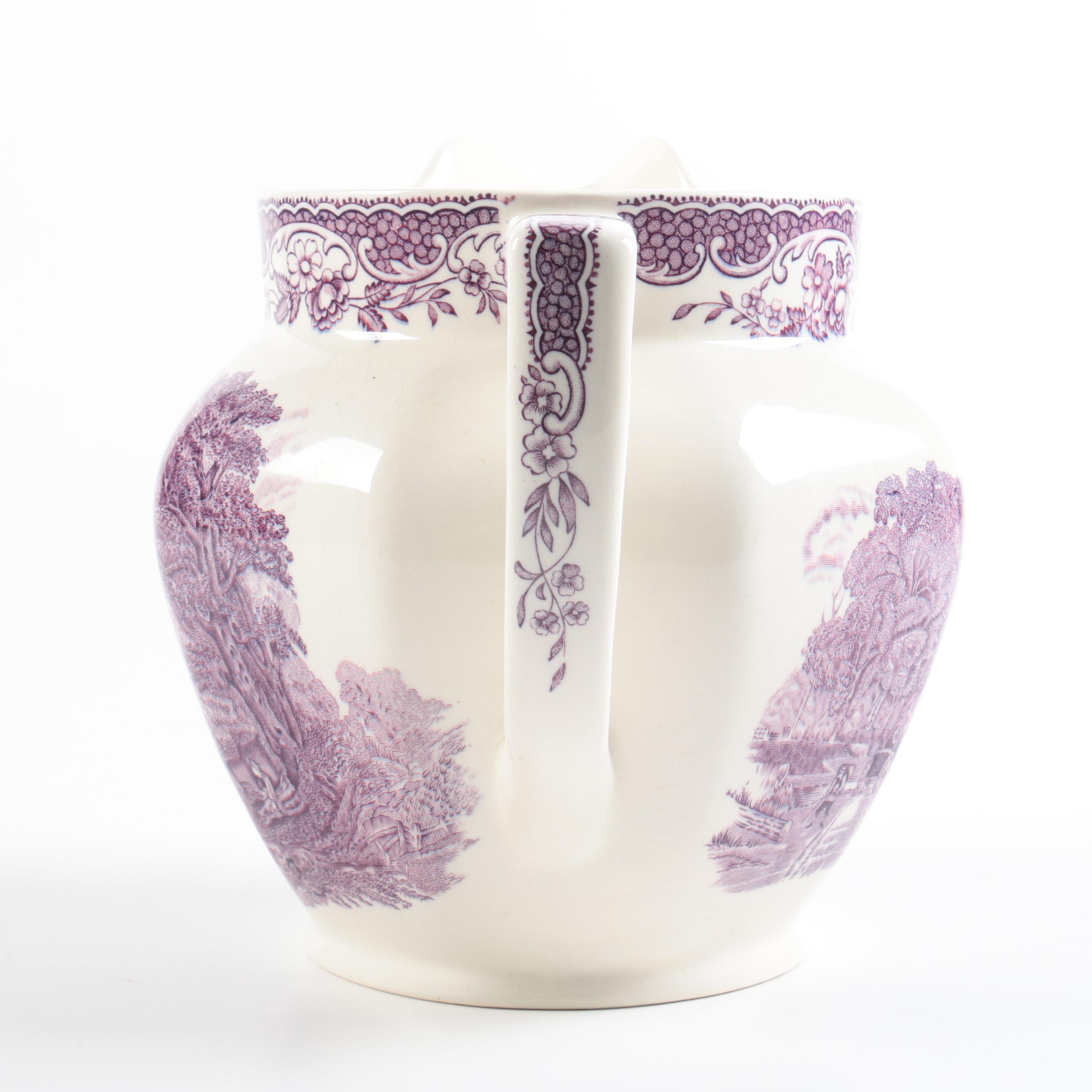 Royal Ardalt "Olde Staffordshire" Porcelain Pitcher
