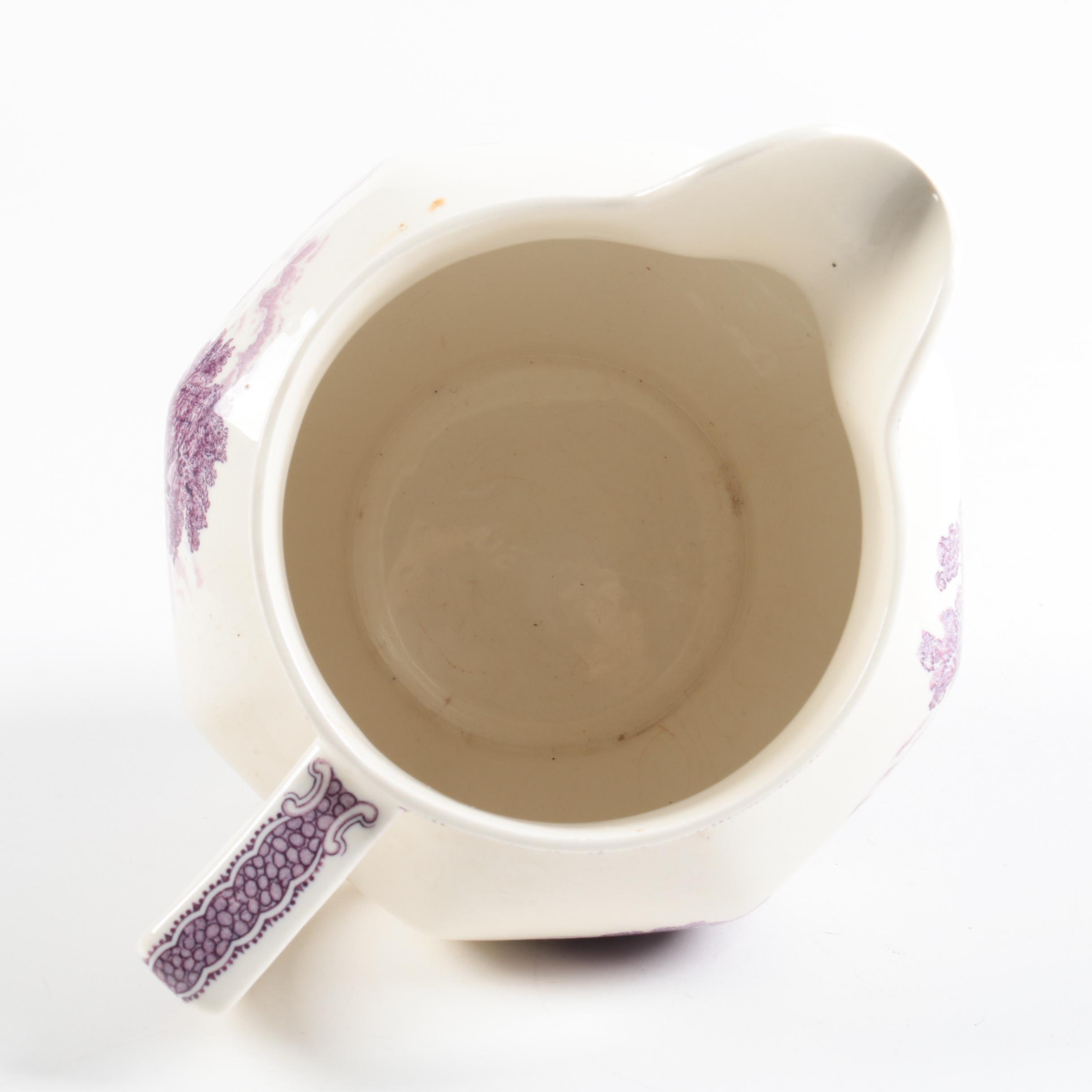 Royal Ardalt "Olde Staffordshire" Porcelain Pitcher