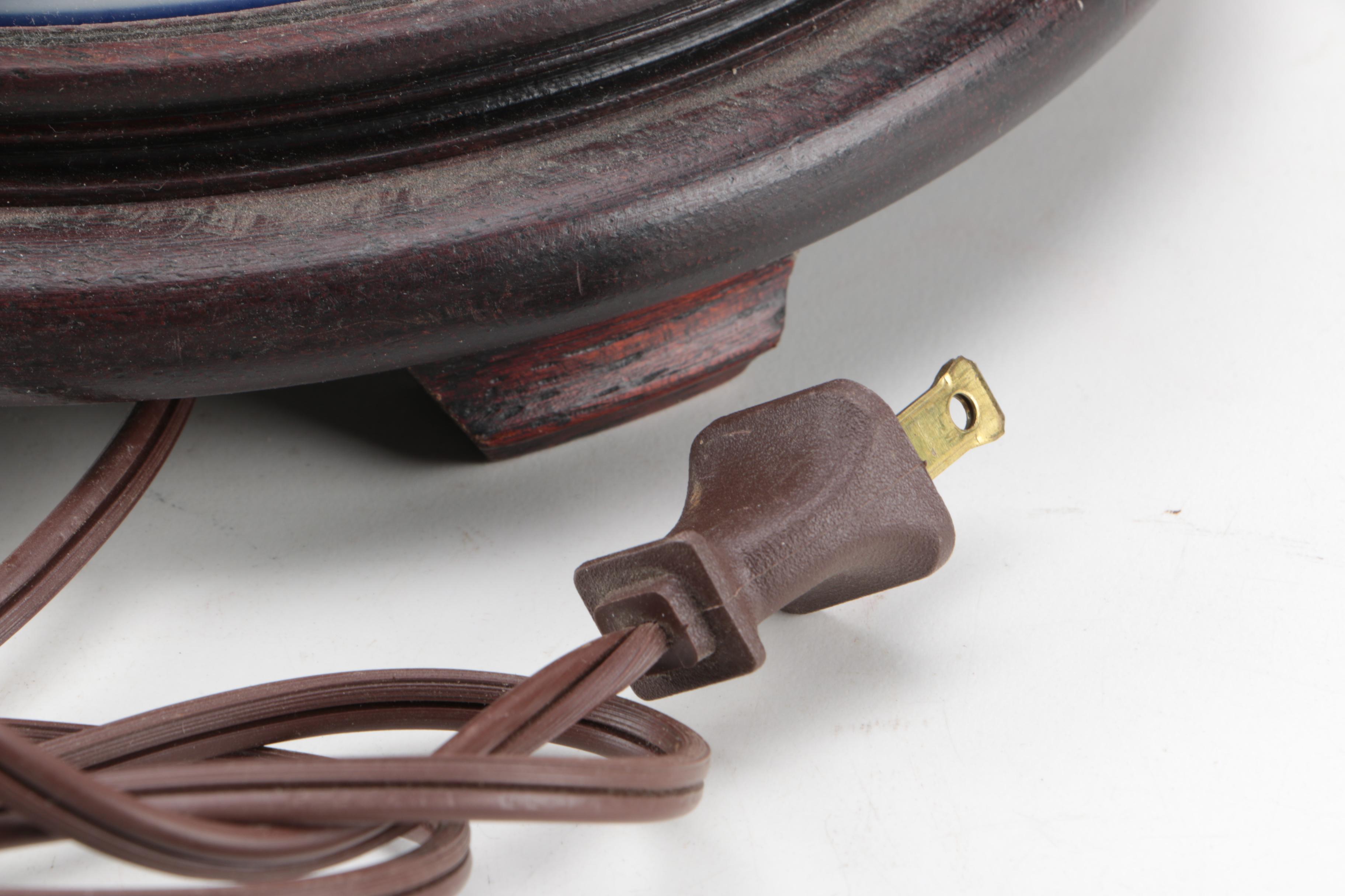 Chinoiserie Blue and White Ceramic Table Lamp