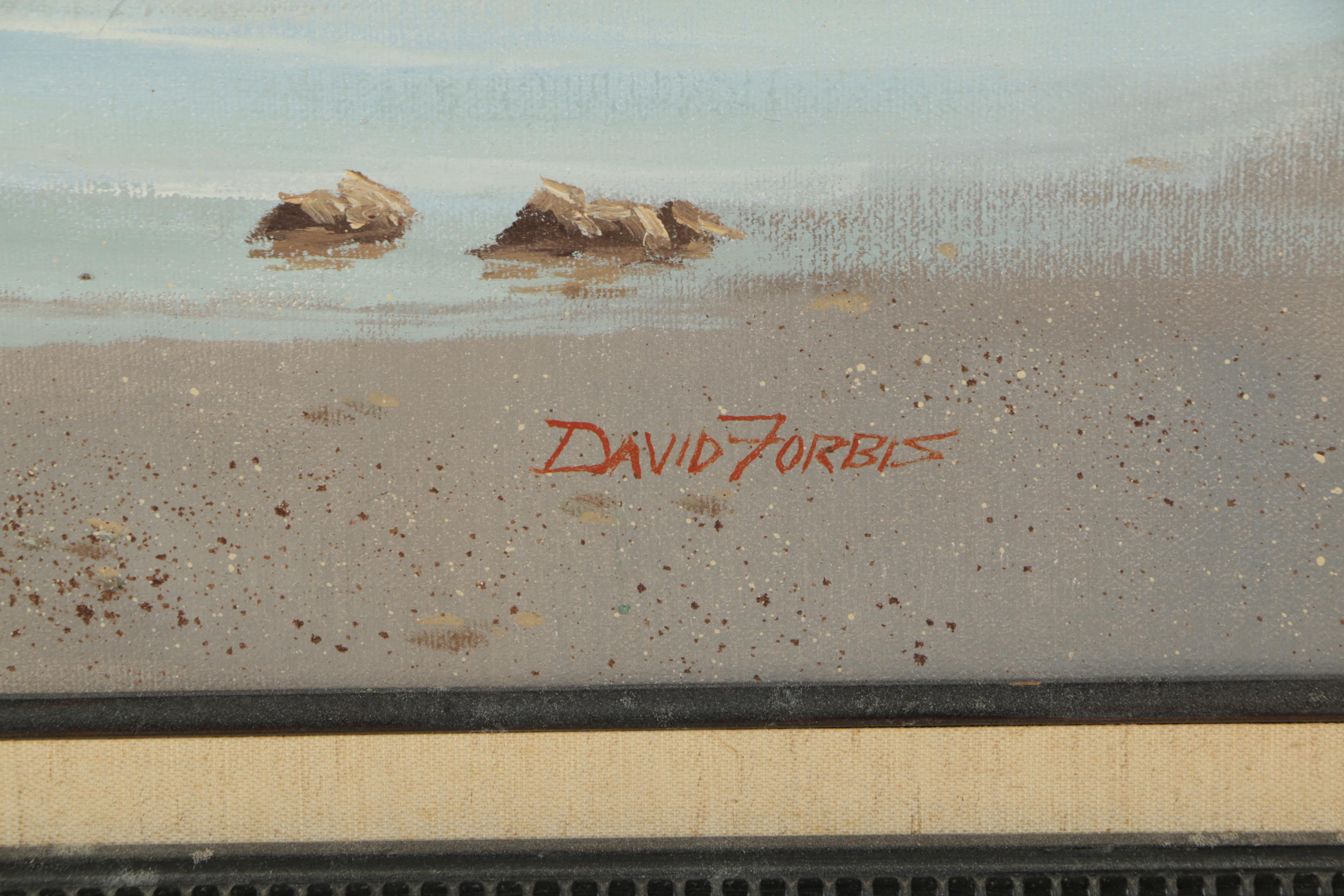 David Forbis Oil Painting of Coastal Scene