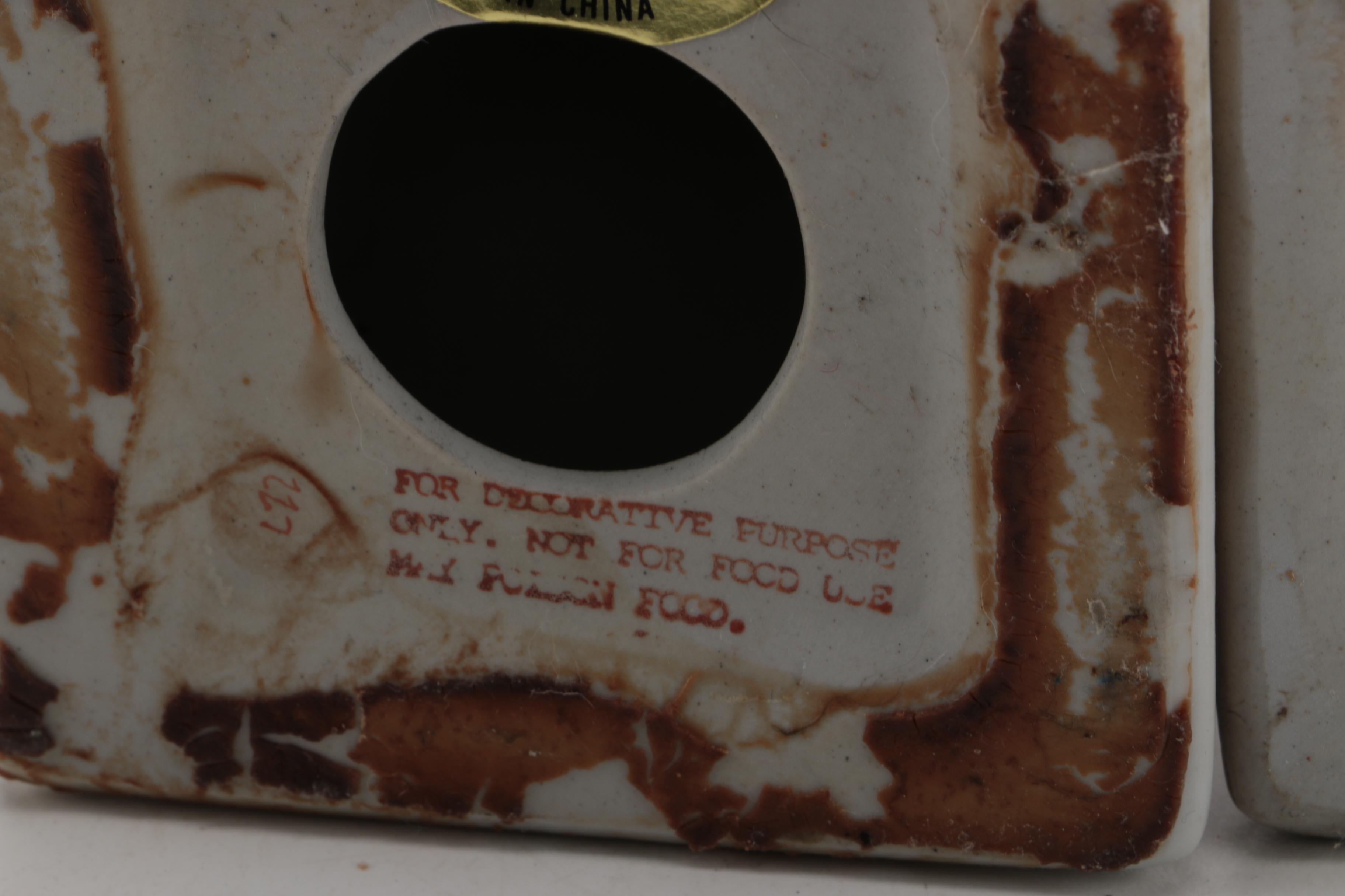 Chinese Hand-Painted Porcelain Candlestick Holders by Oriental Accent