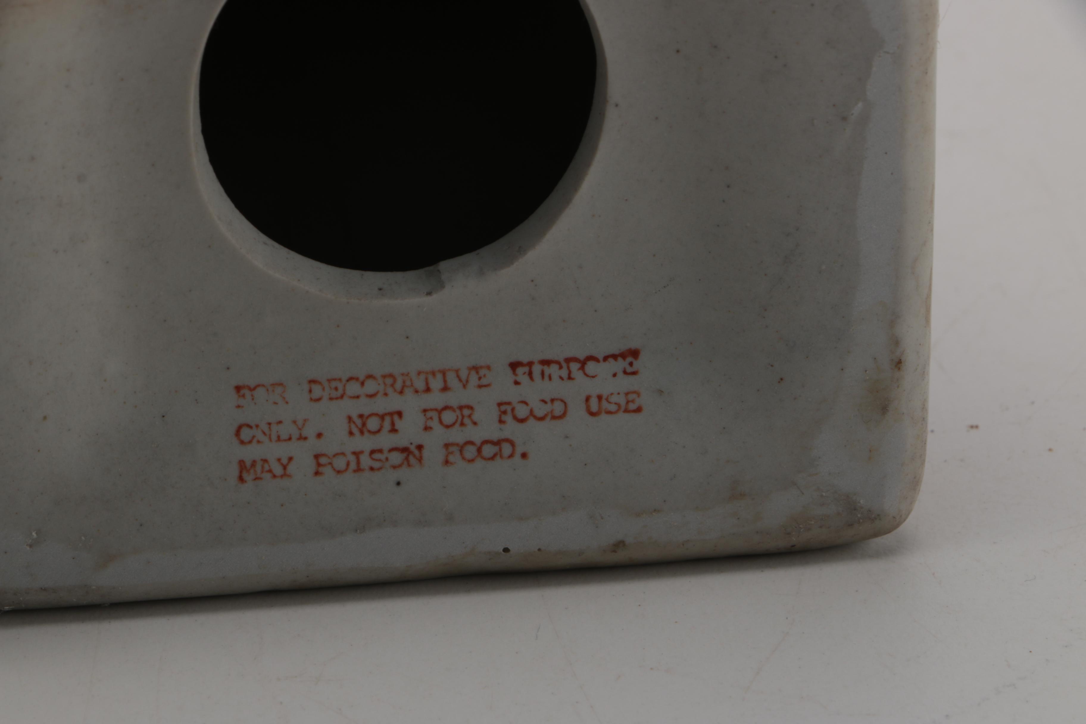 Chinese Hand-Painted Porcelain Candlestick Holders by Oriental Accent