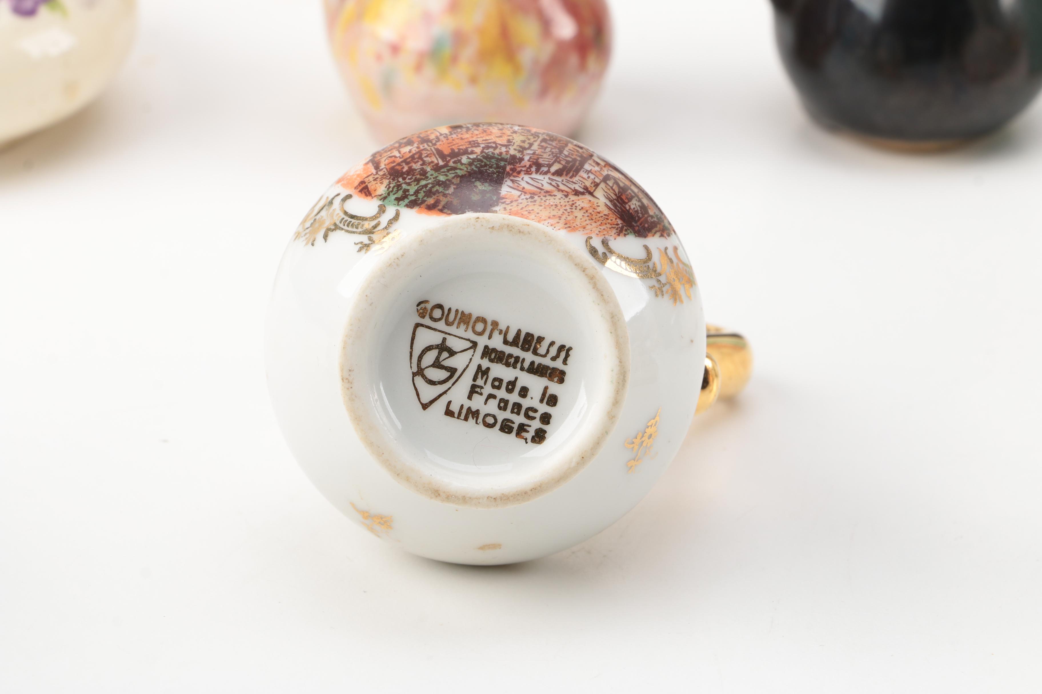 Vintage Jugs and Creamers Including Limoges and Pickard