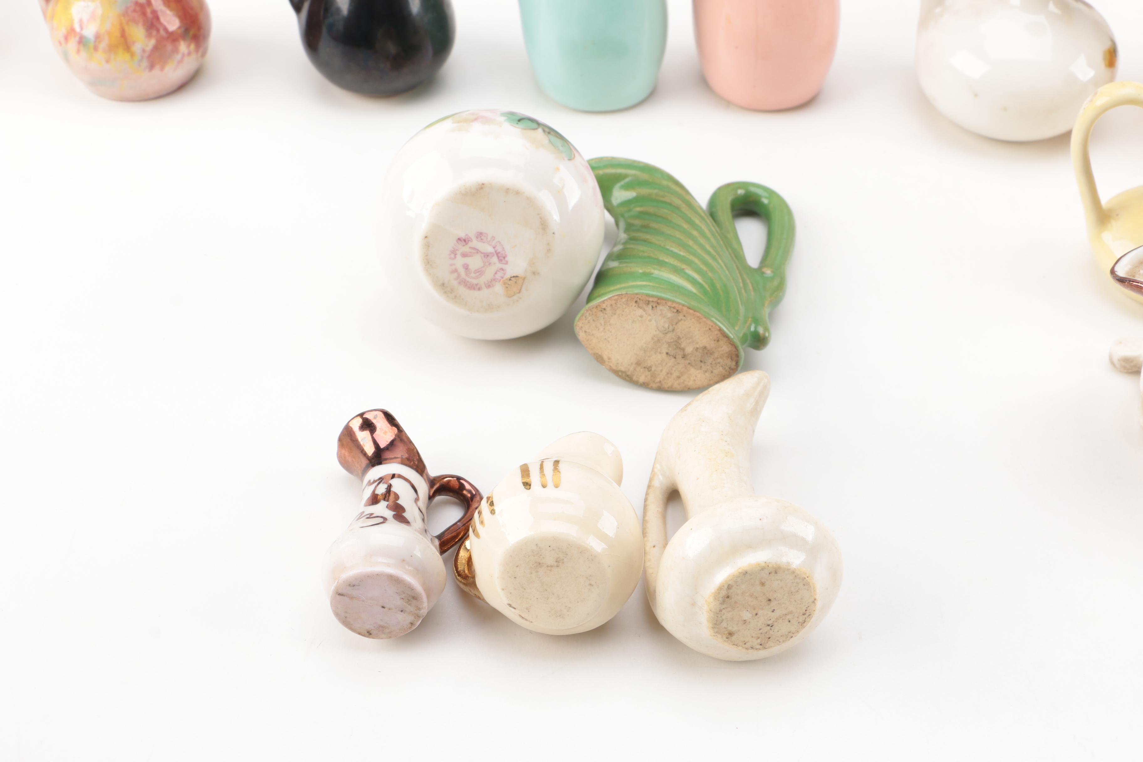 Vintage Jugs and Creamers Including Limoges and Pickard