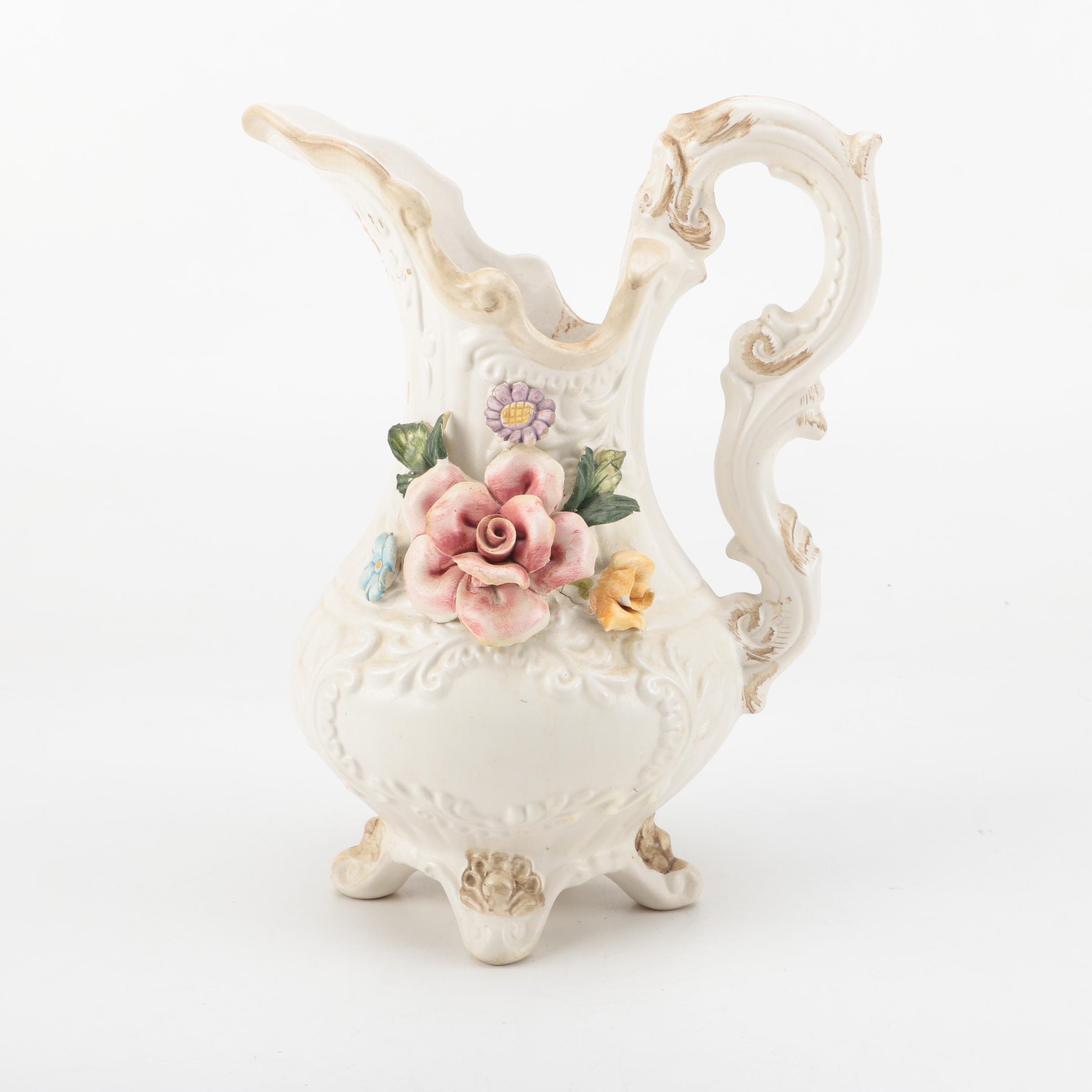 Vintage Jugs and Creamers Including Limoges and Pickard