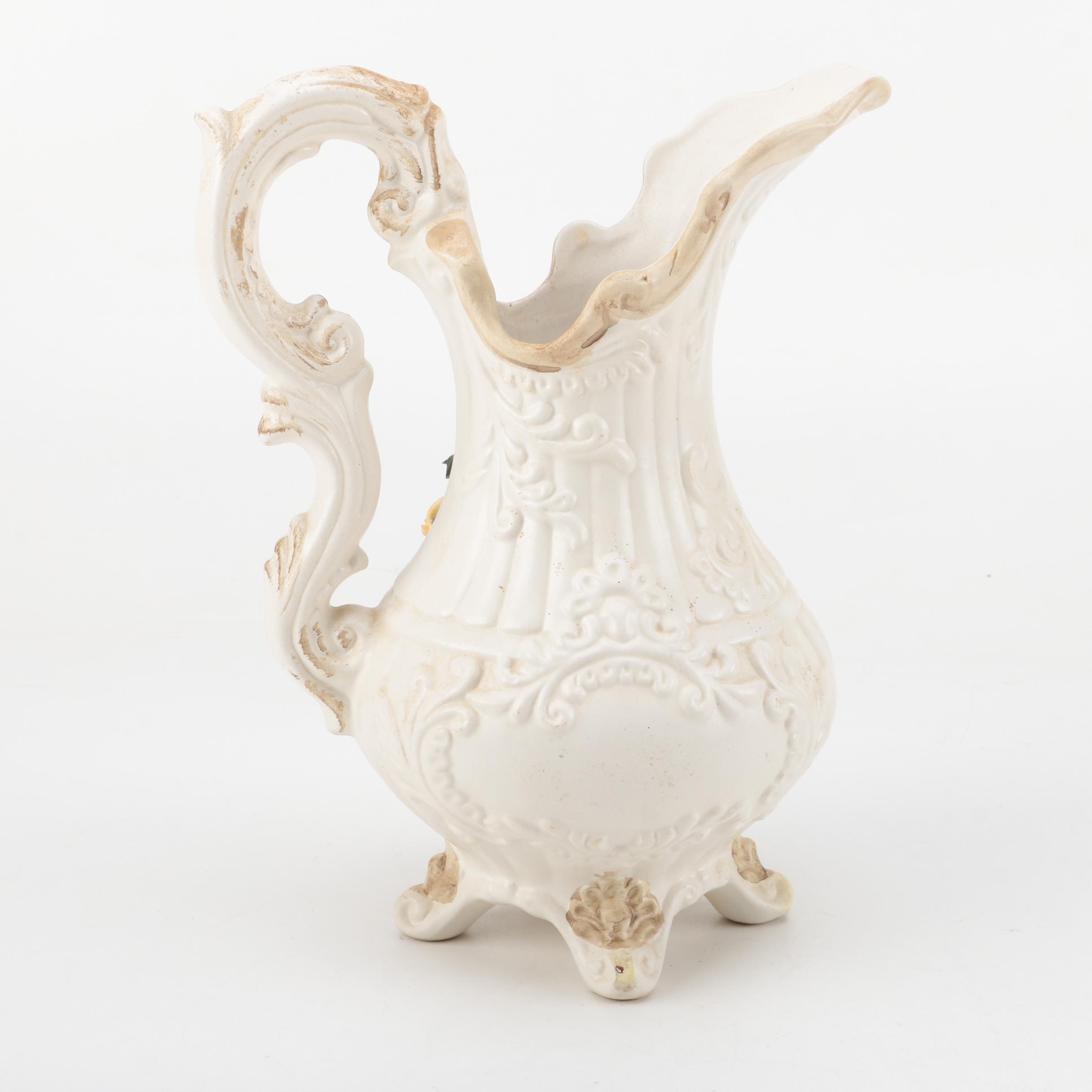 Vintage Jugs and Creamers Including Limoges and Pickard