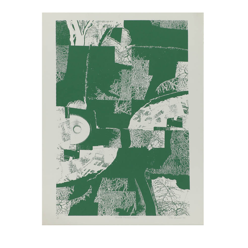 Don Werner Serigraph "Frosted Grasses-Green"