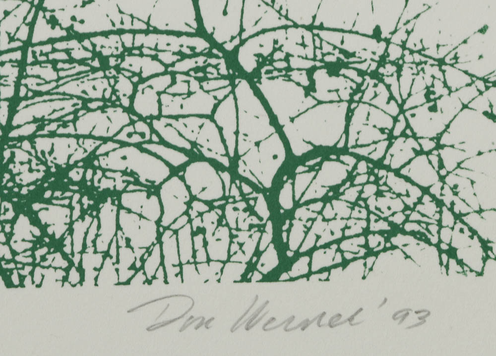 Don Werner Serigraph "Frosted Grasses-Green"