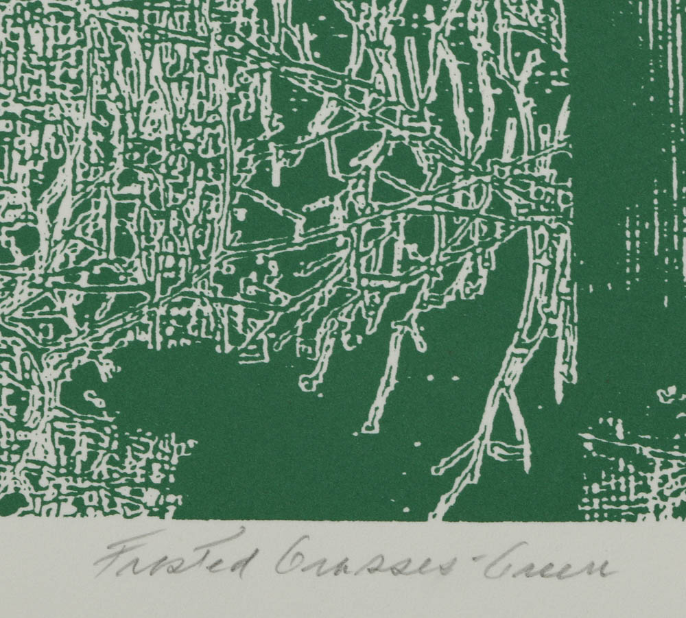 Don Werner Serigraph "Frosted Grasses-Green"