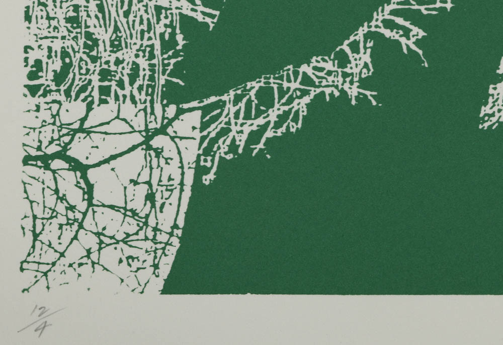 Don Werner Serigraph "Frosted Grasses-Green"