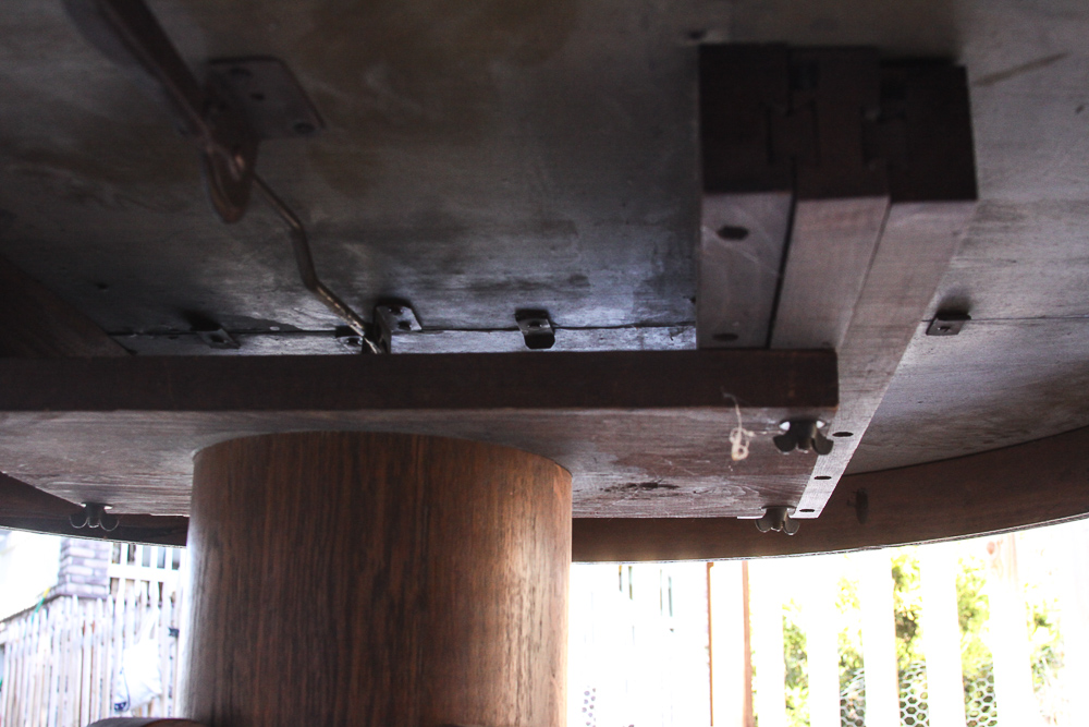 Vintage Round Oak Coffee Table