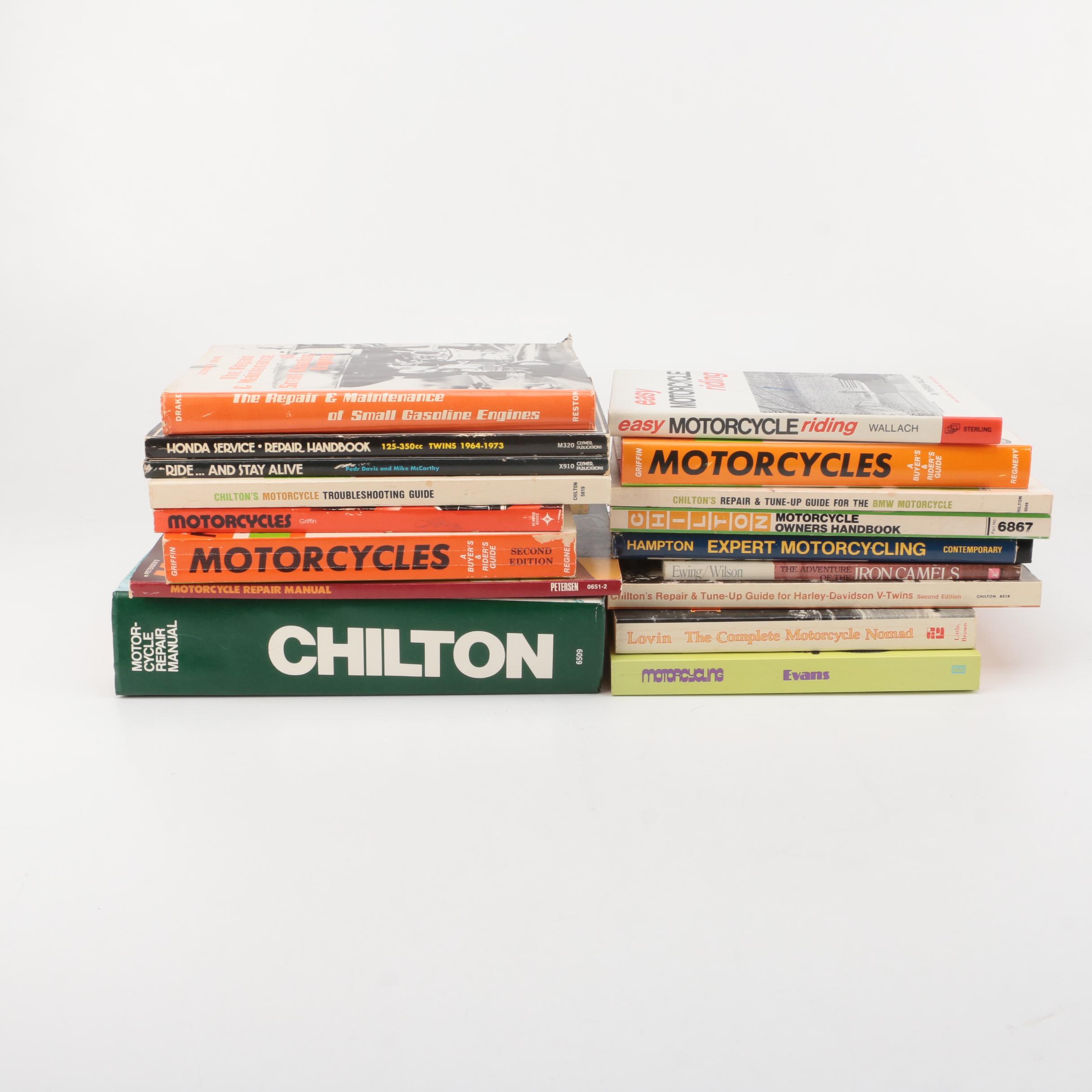 Books on Motorcycles Including 1970 "Easy Motorcycle Riding"