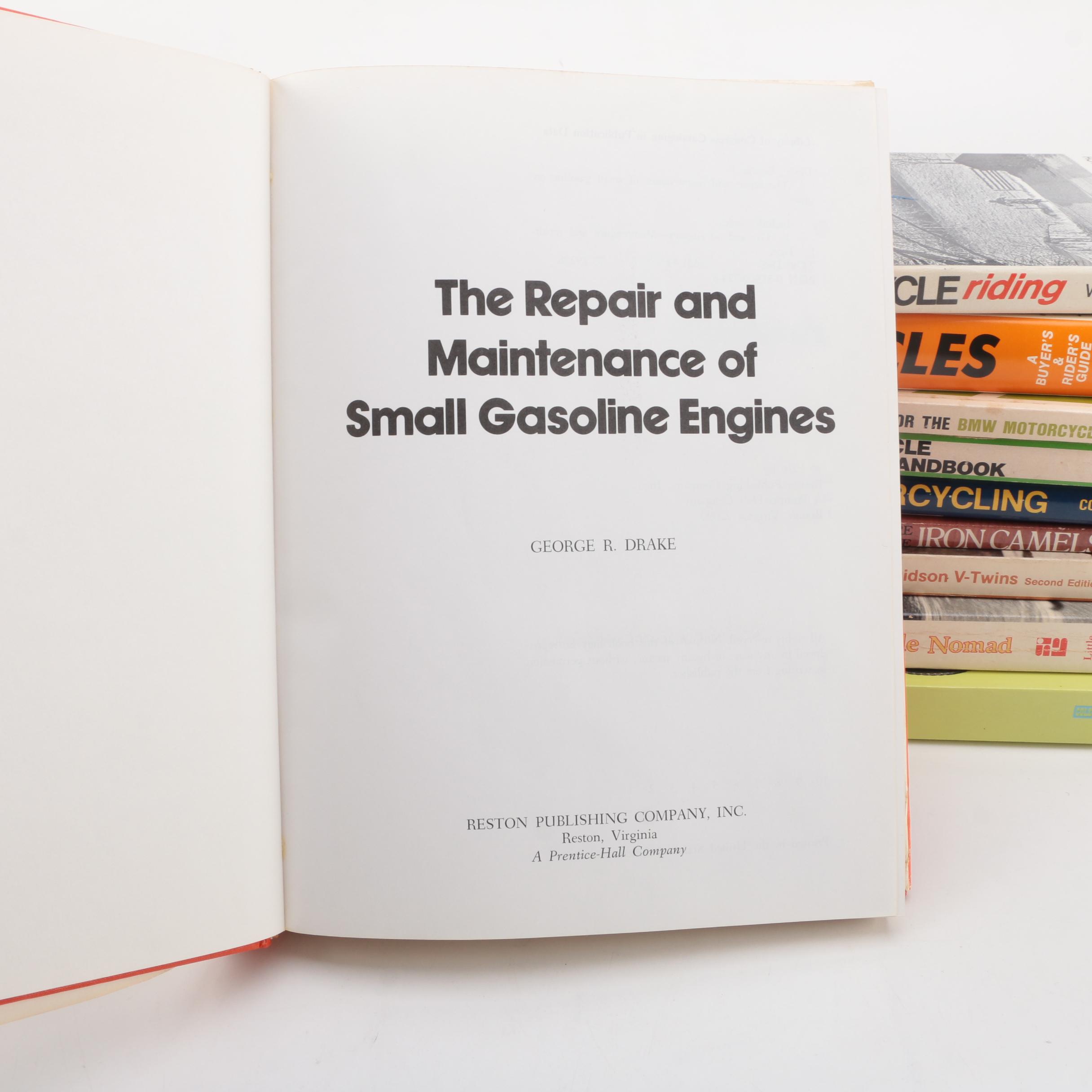 Books on Motorcycles Including 1970 "Easy Motorcycle Riding"