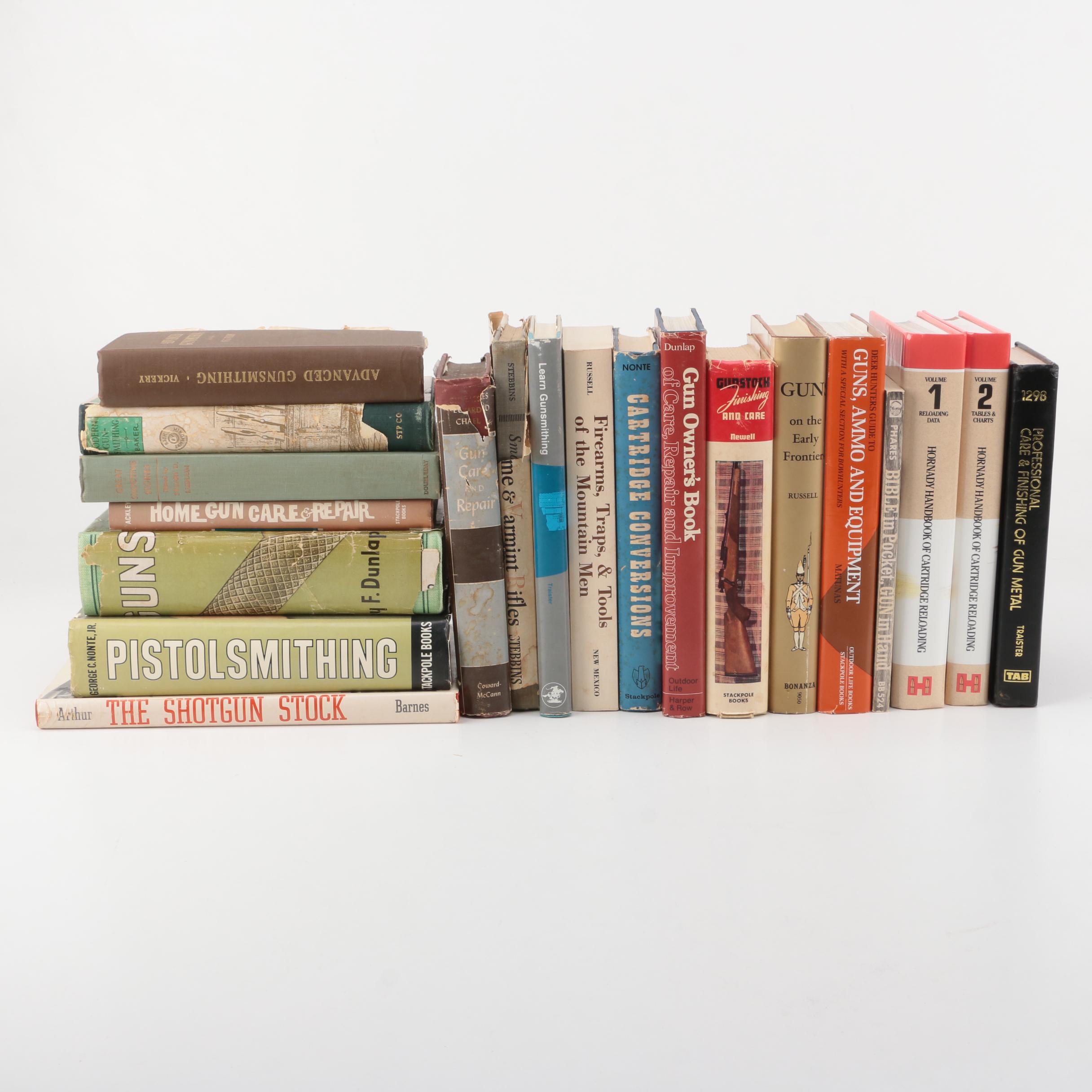 Books on Firearms Including 1957 "Guns on the Early Frontiers" by Carl P Russell