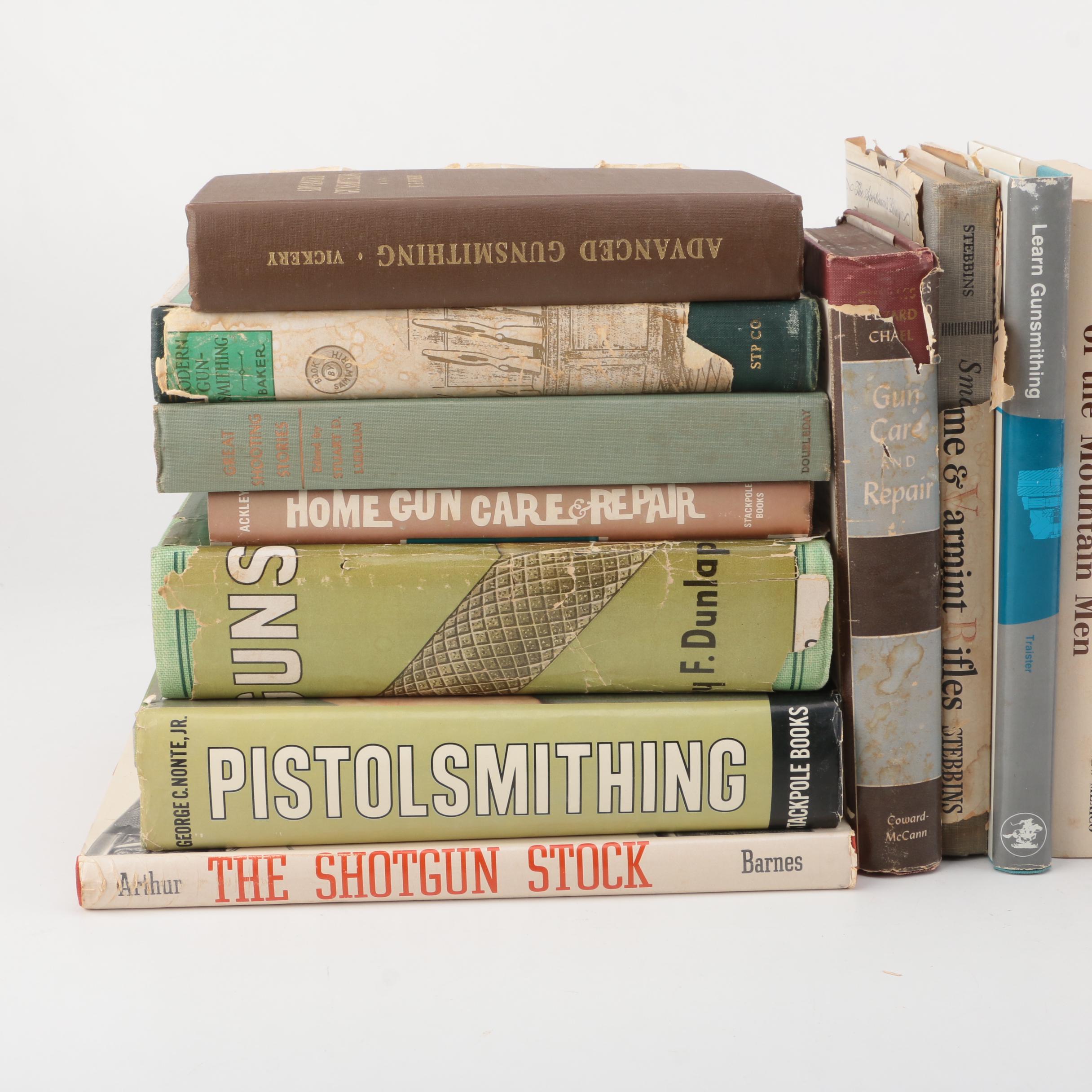 Books on Firearms Including 1957 "Guns on the Early Frontiers" by Carl P Russell