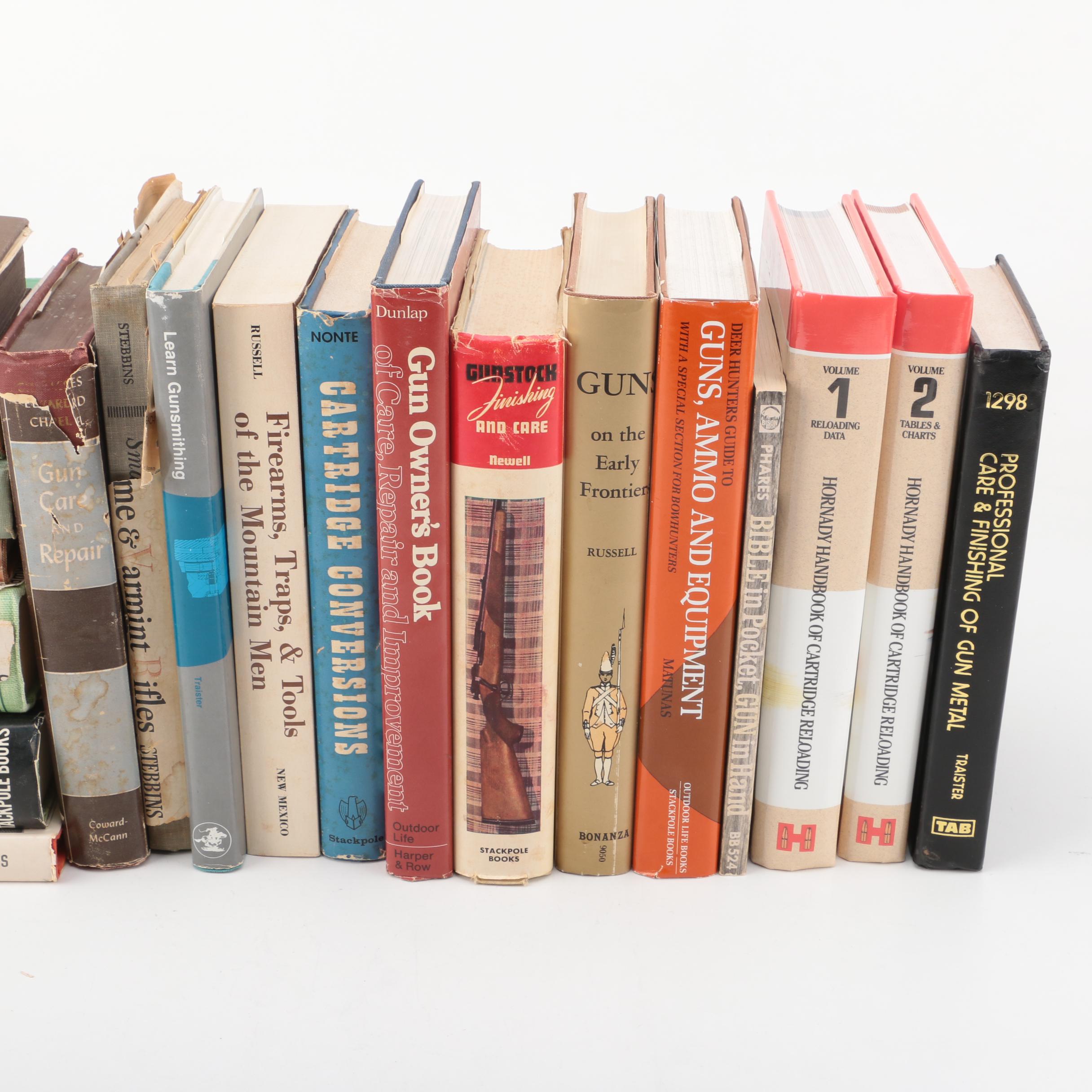 Books on Firearms Including 1957 "Guns on the Early Frontiers" by Carl P Russell