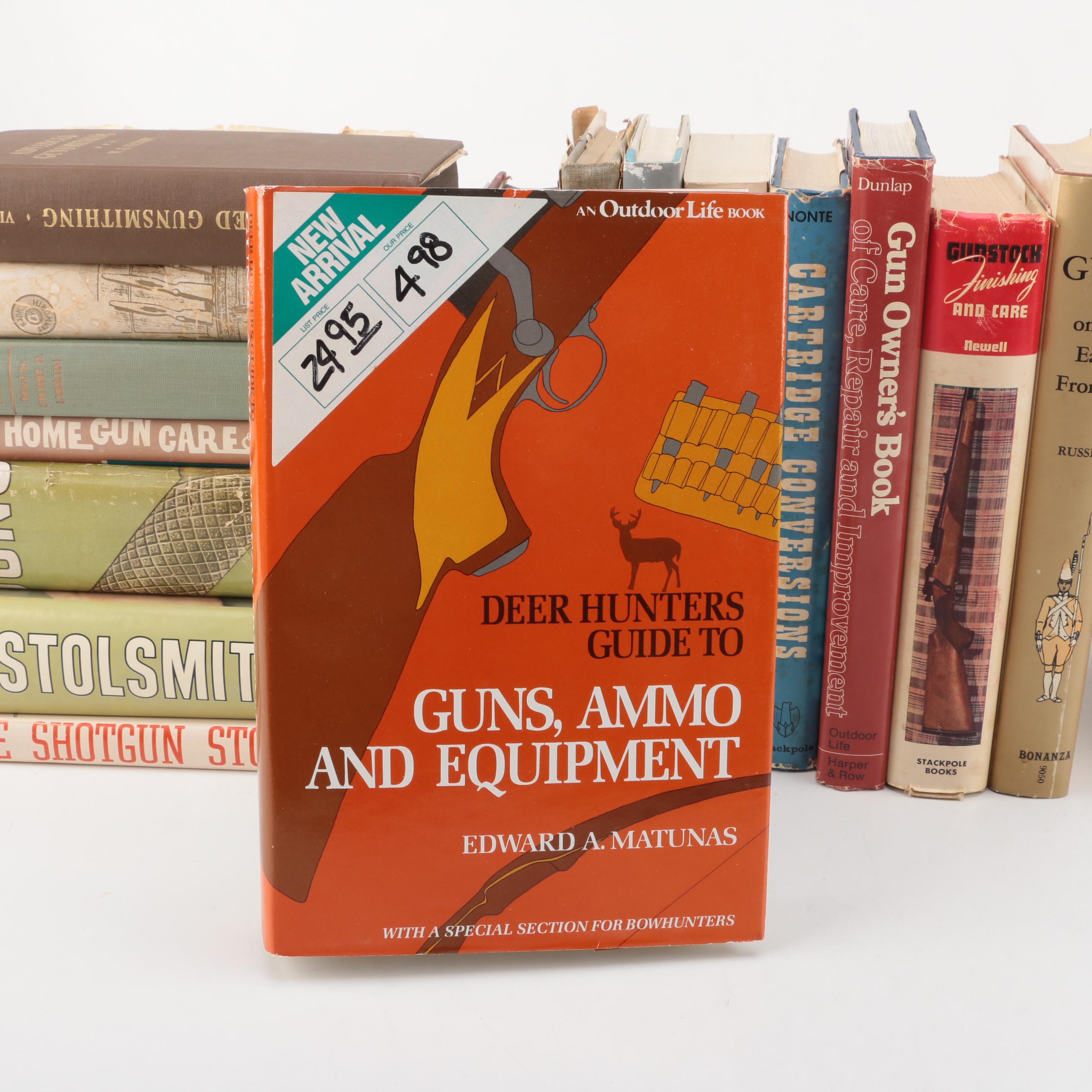 Books on Firearms Including 1957 "Guns on the Early Frontiers" by Carl P Russell