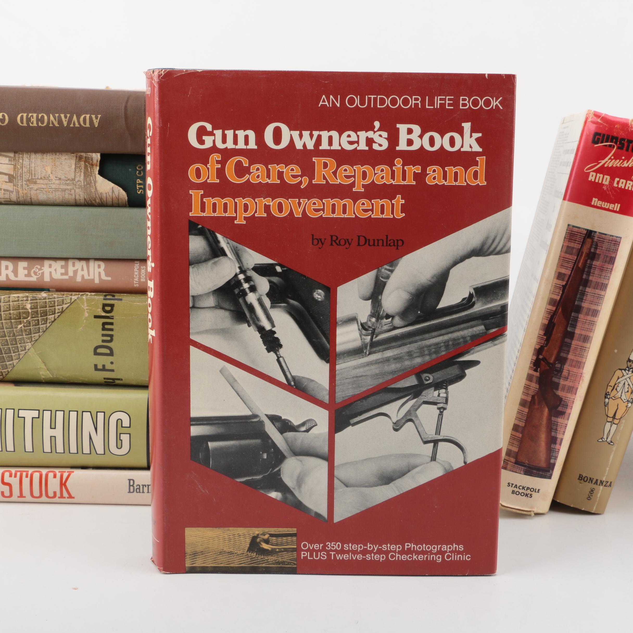 Books on Firearms Including 1957 "Guns on the Early Frontiers" by Carl P Russell