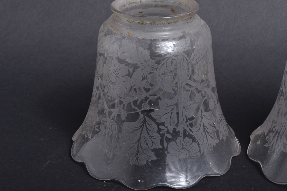 Etched Glass Light Shades
