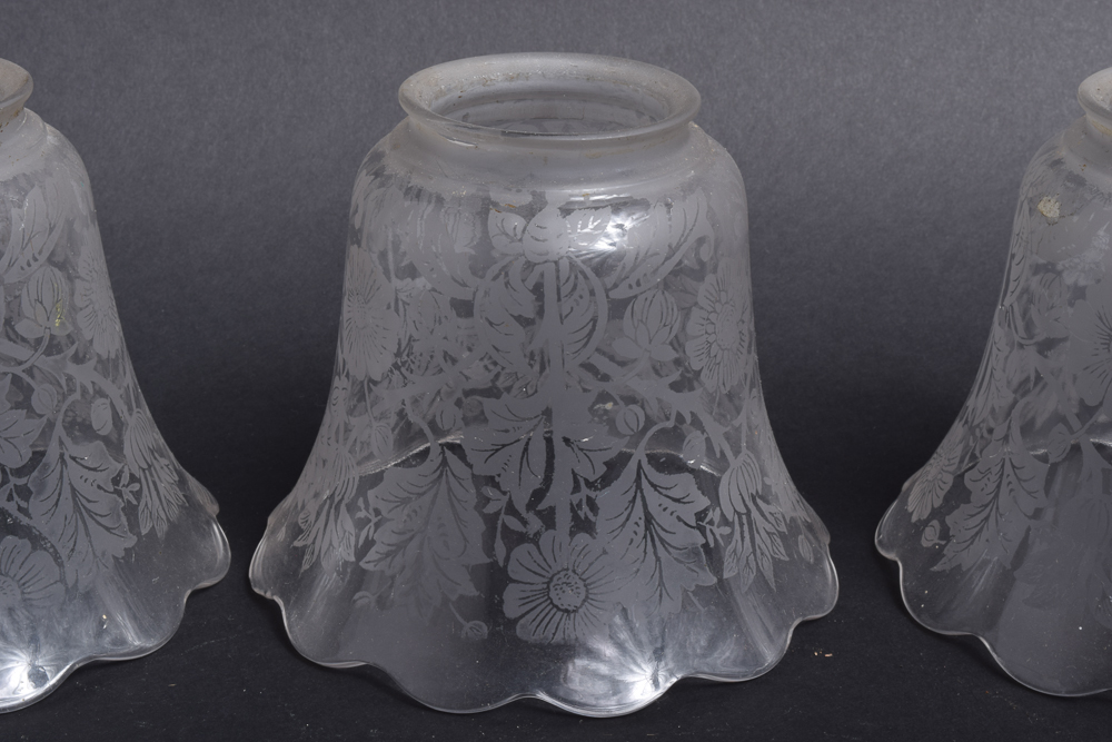 Etched Glass Light Shades