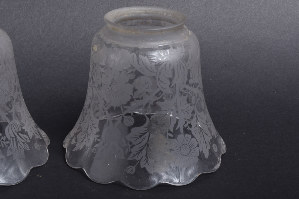 Etched Glass Light Shades