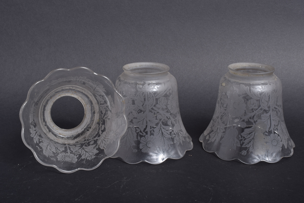 Etched Glass Light Shades