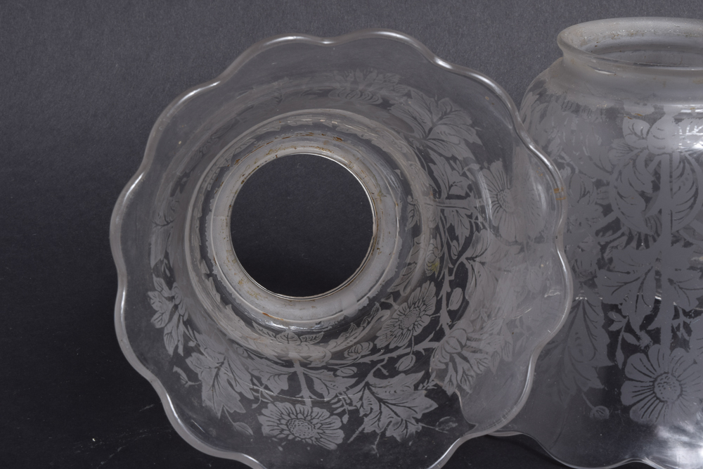 Etched Glass Light Shades