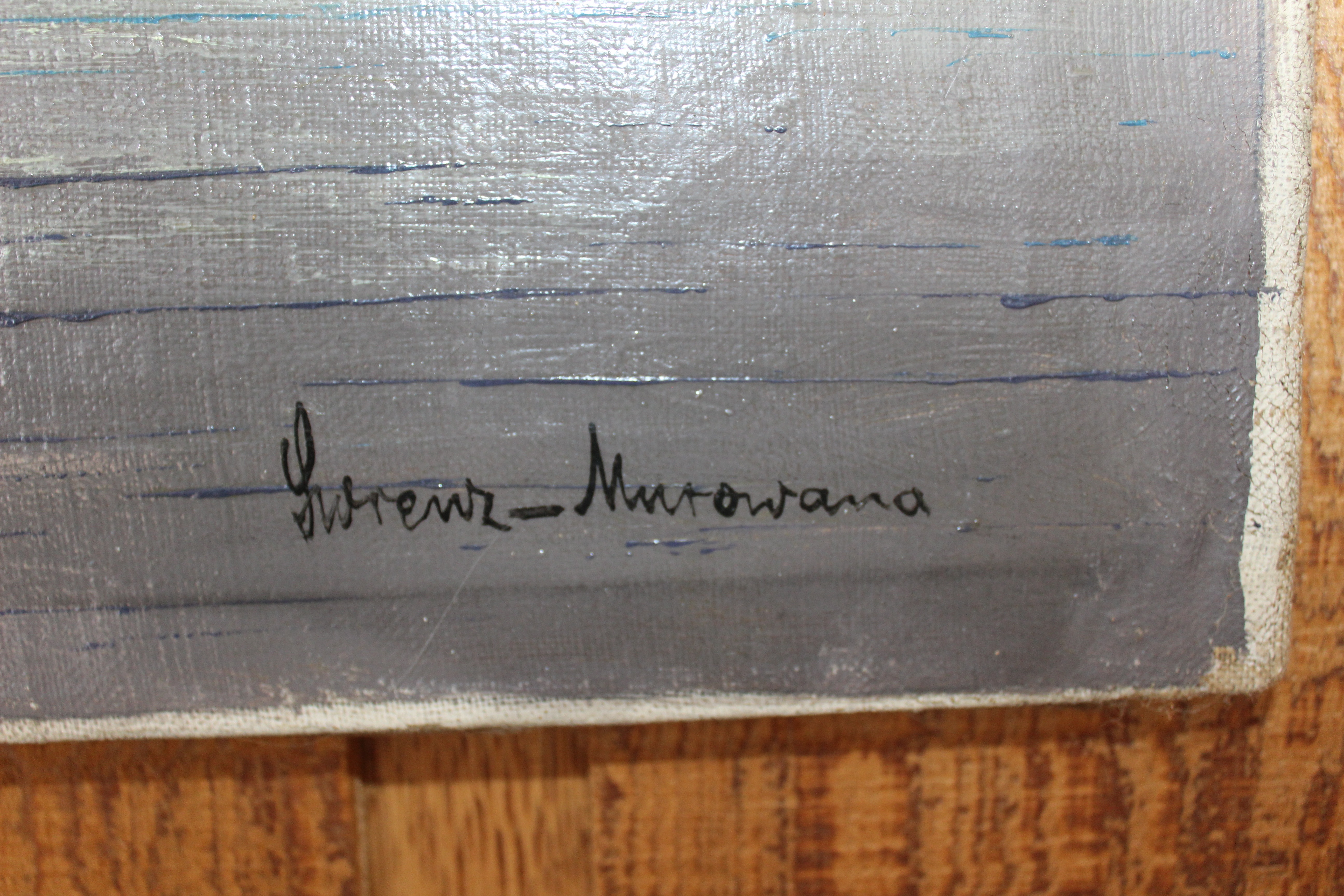 Ernst Lorenz-Murowana Nautical Oil on Canvas with Oil on Canvas Landscape