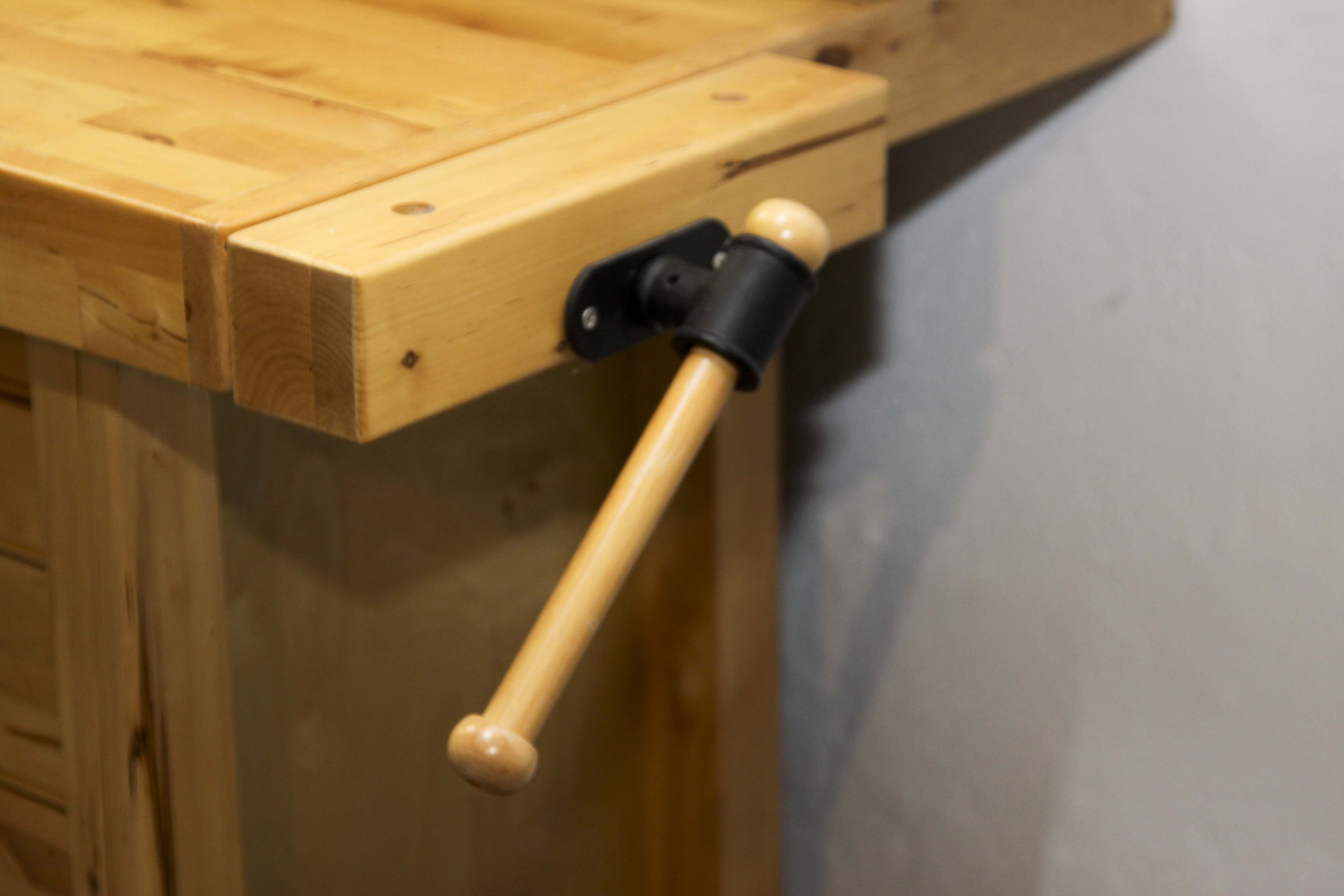 Contemporary Butcher Block Work Bench