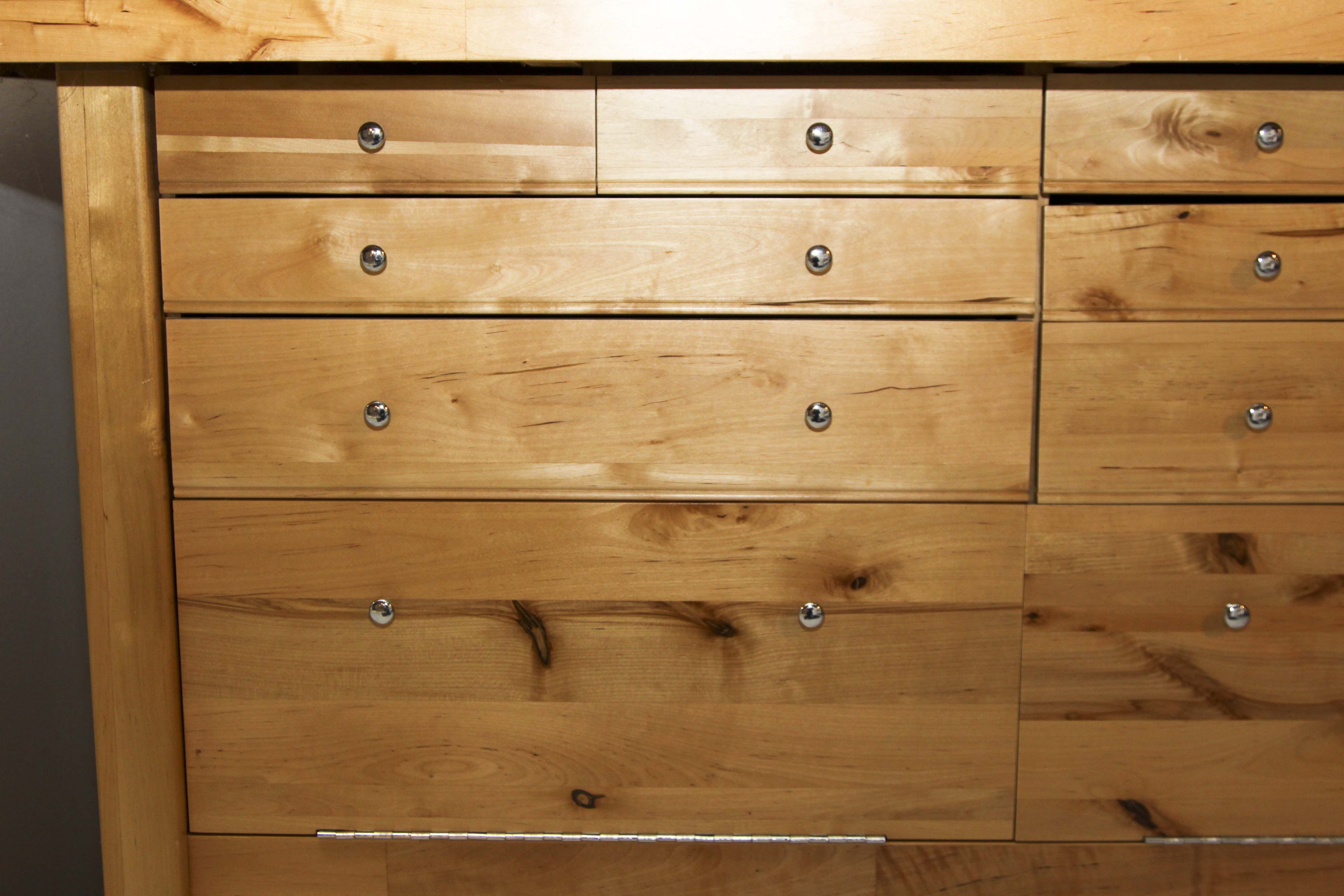 Contemporary Butcher Block Work Bench