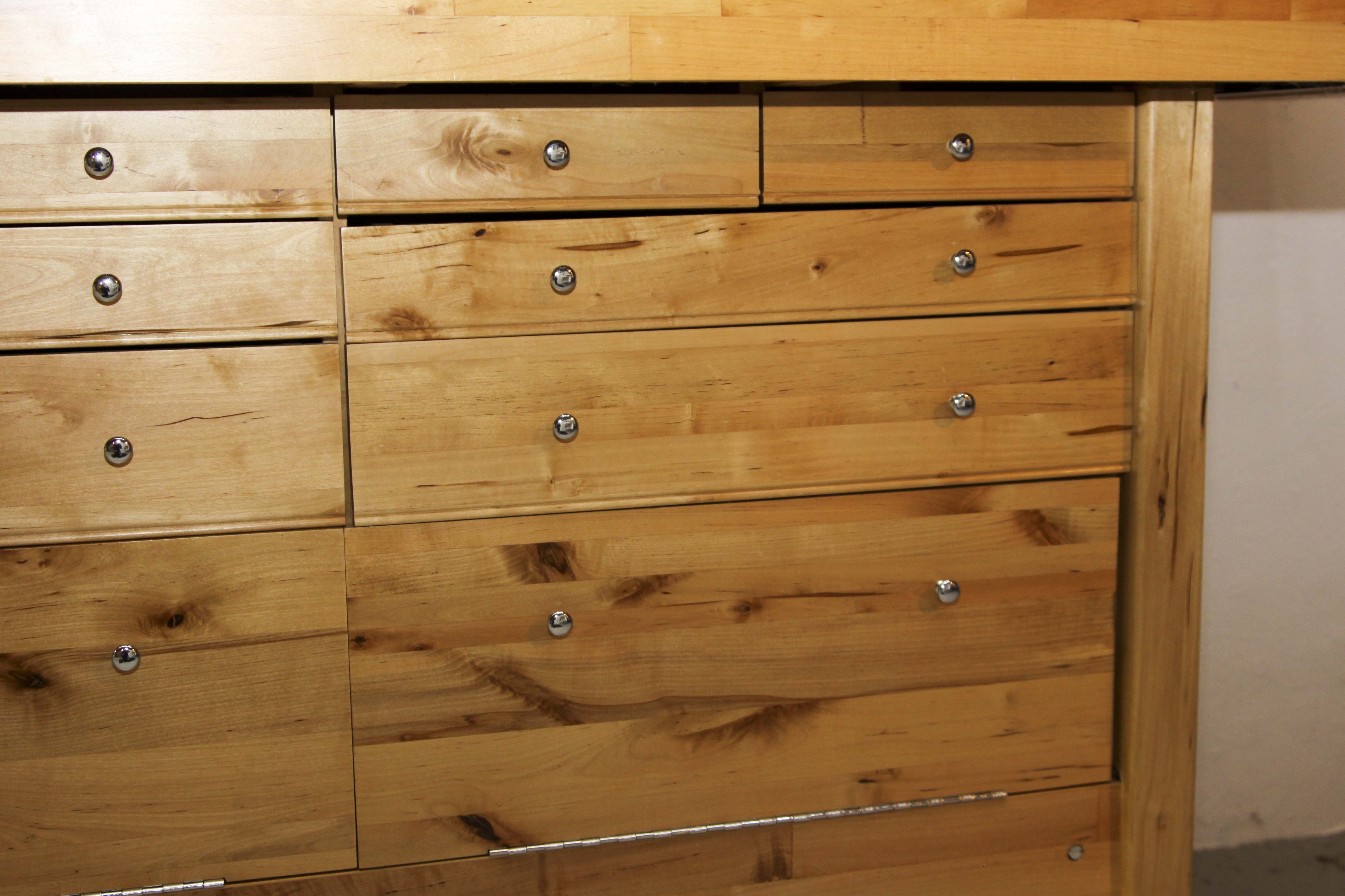 Contemporary Butcher Block Work Bench