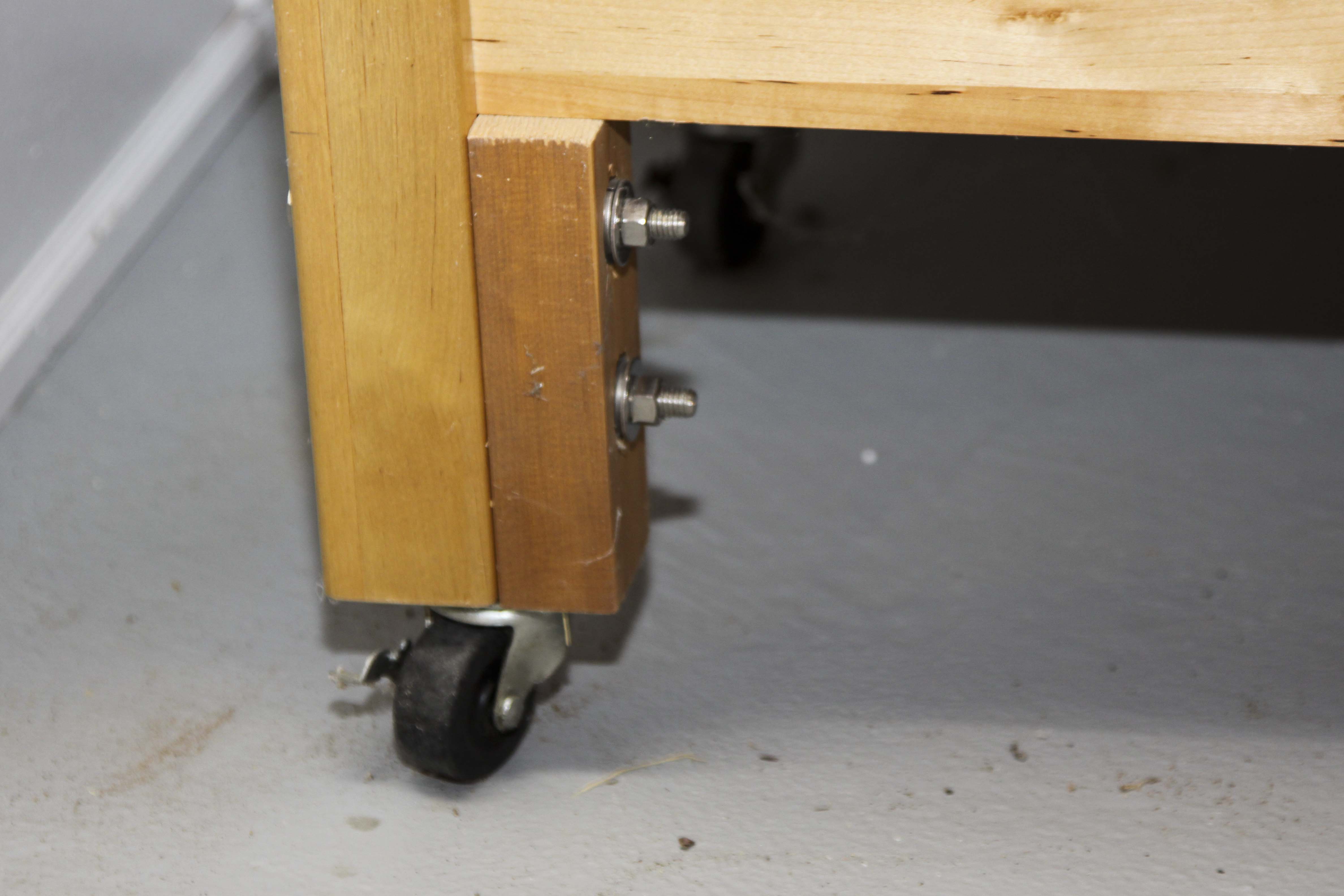 Contemporary Butcher Block Work Bench