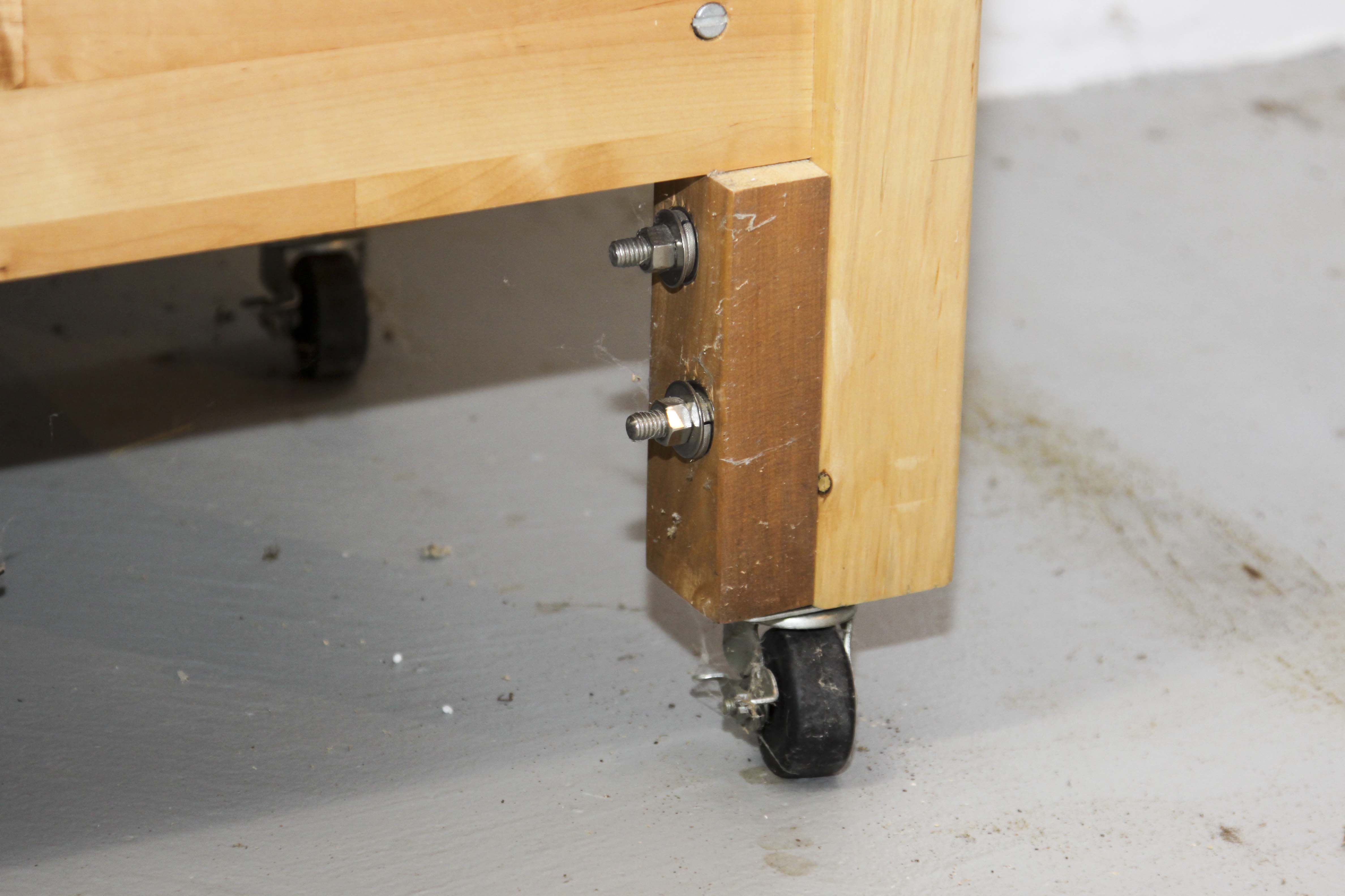 Contemporary Butcher Block Work Bench