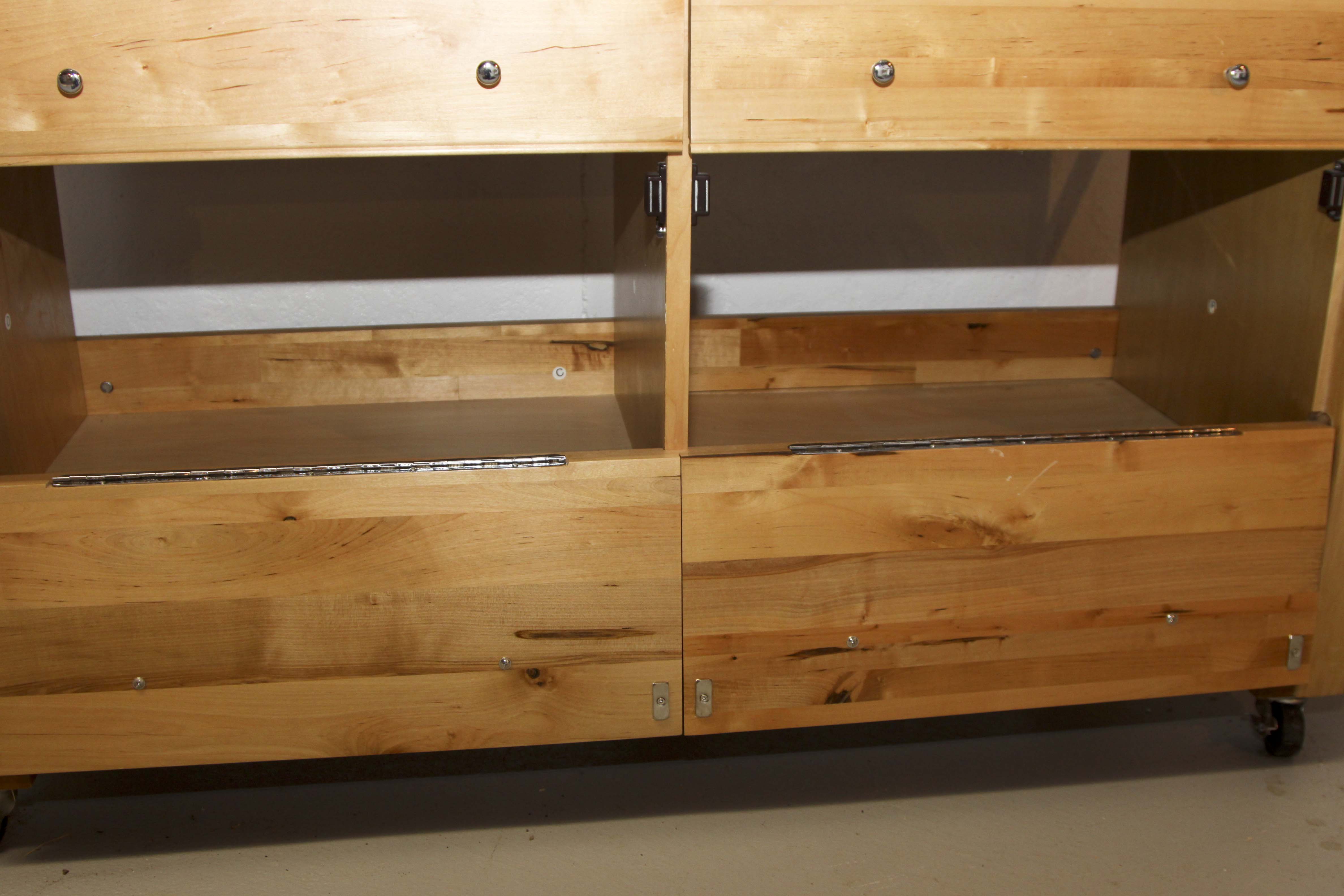 Contemporary Butcher Block Work Bench