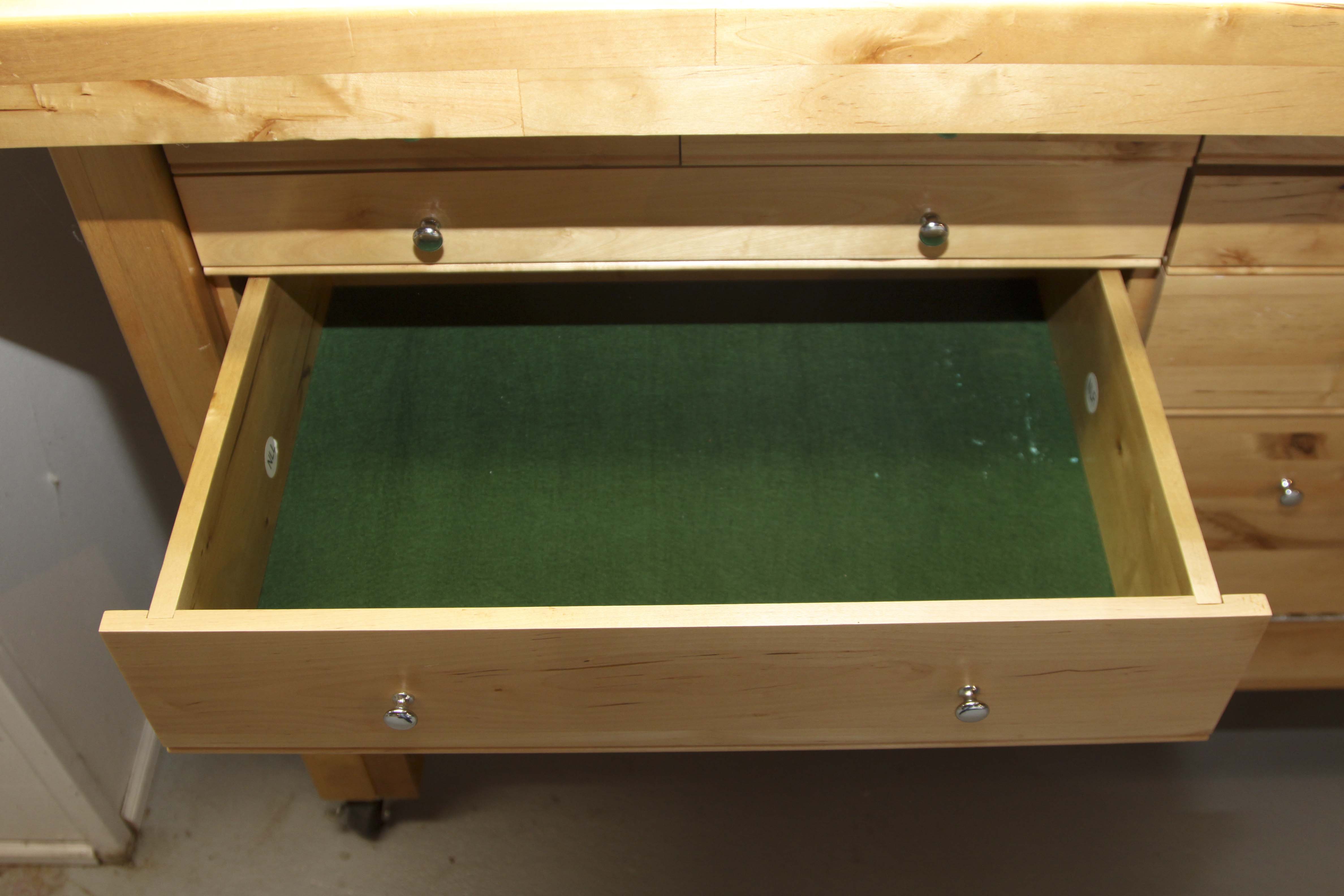 Contemporary Butcher Block Work Bench