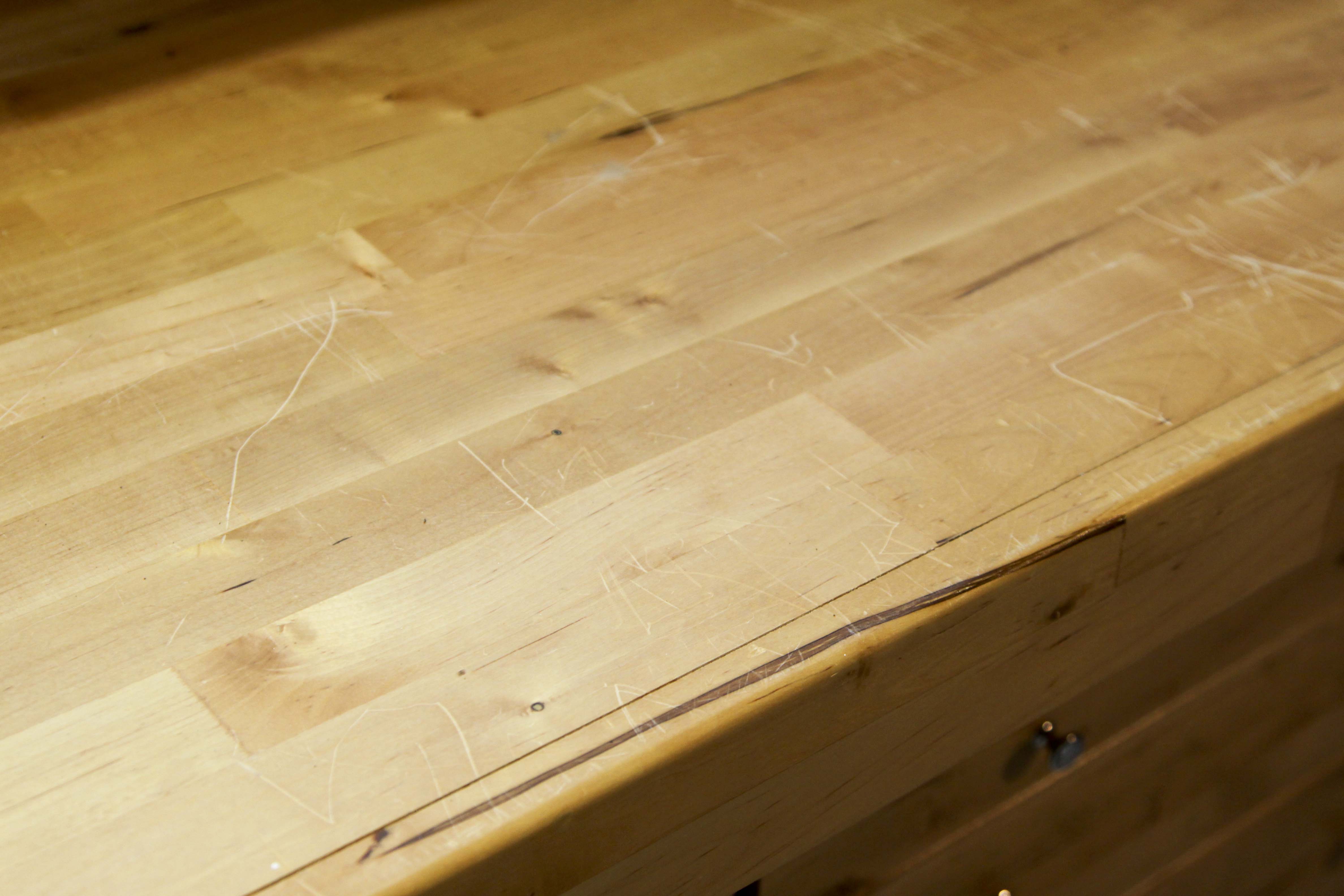 Contemporary Butcher Block Work Bench