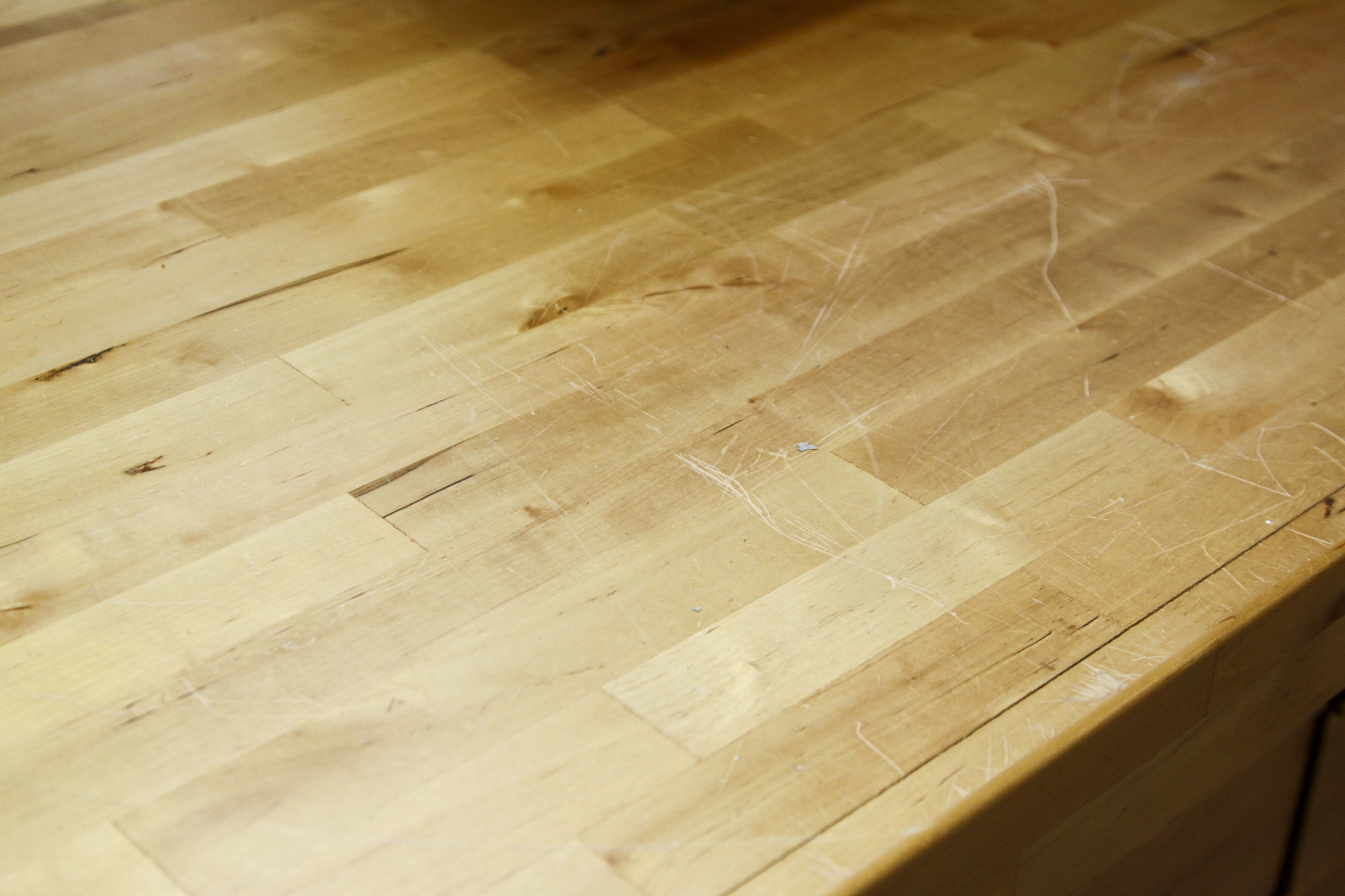 Contemporary Butcher Block Work Bench