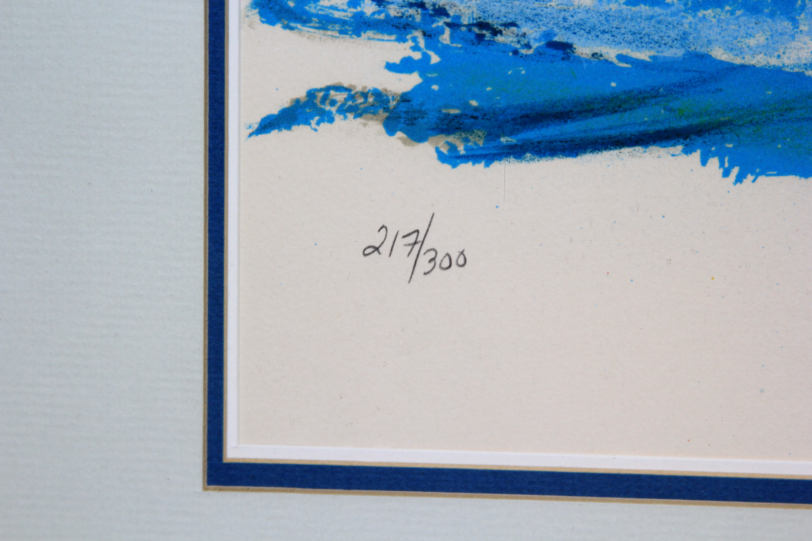 Wayland Moore Limited Edition Lithograph "Two Sailboats"